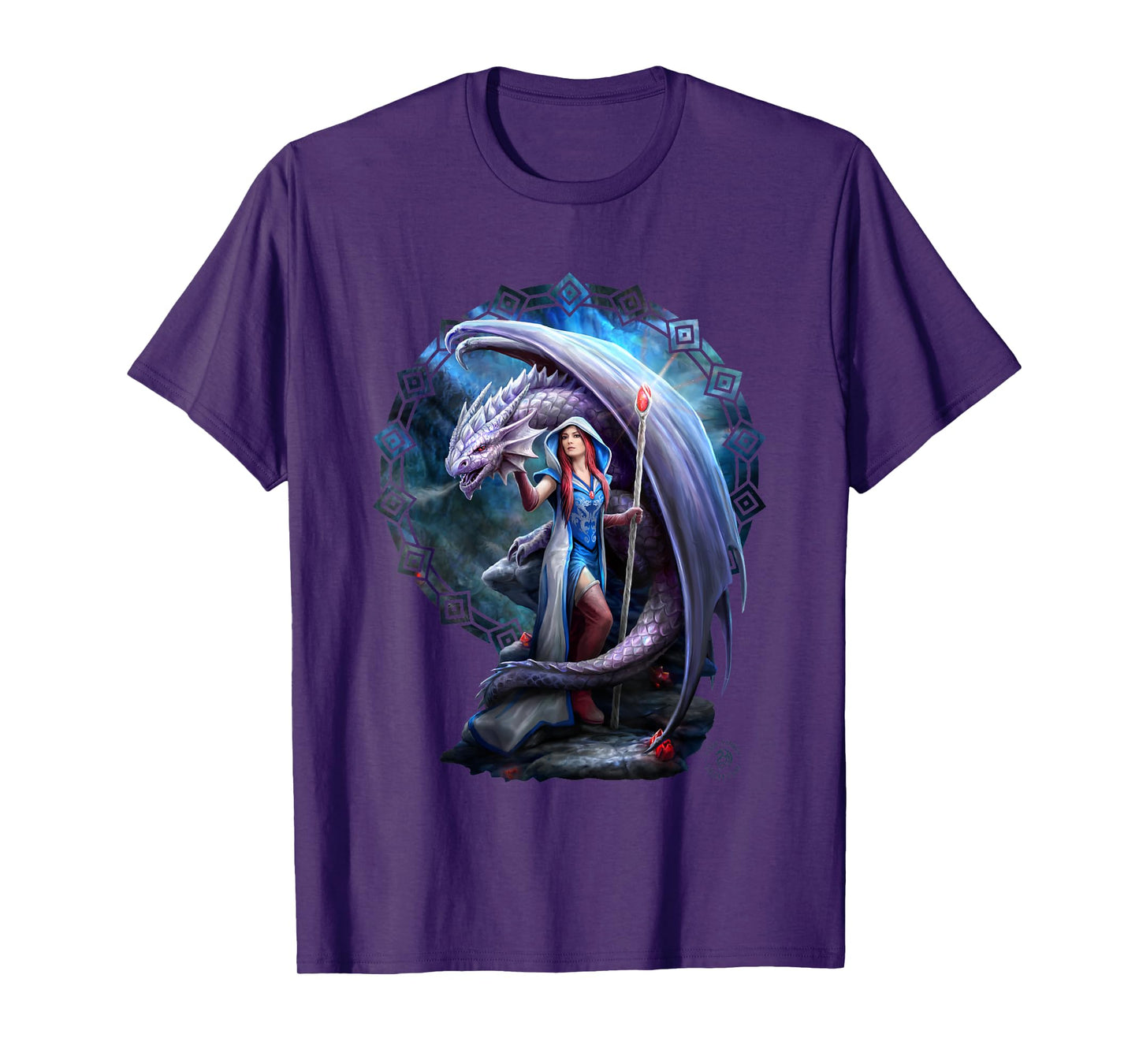 Dragon Mage Fantasy Anne Stokes Collection T-Shirt