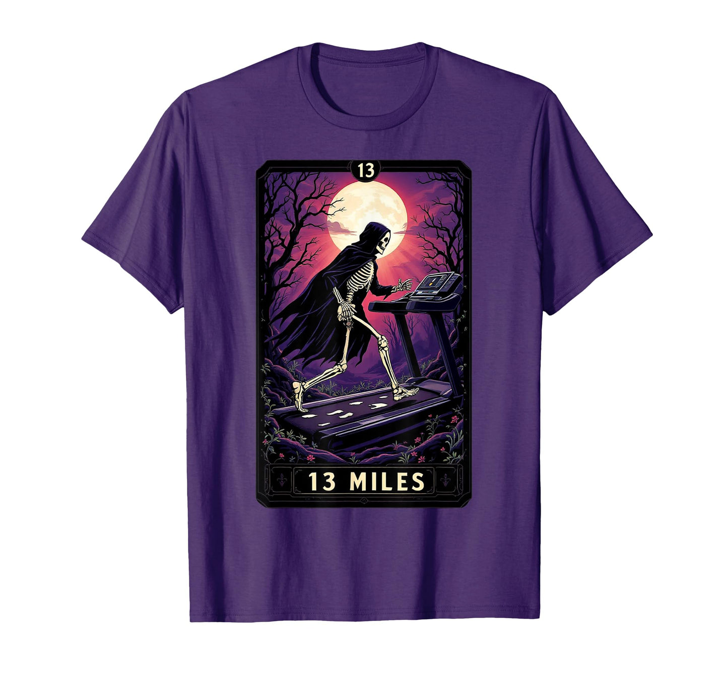 Funny Tarot Card Treadmill Gym Occult Workout Fitness Runner T-Shirt