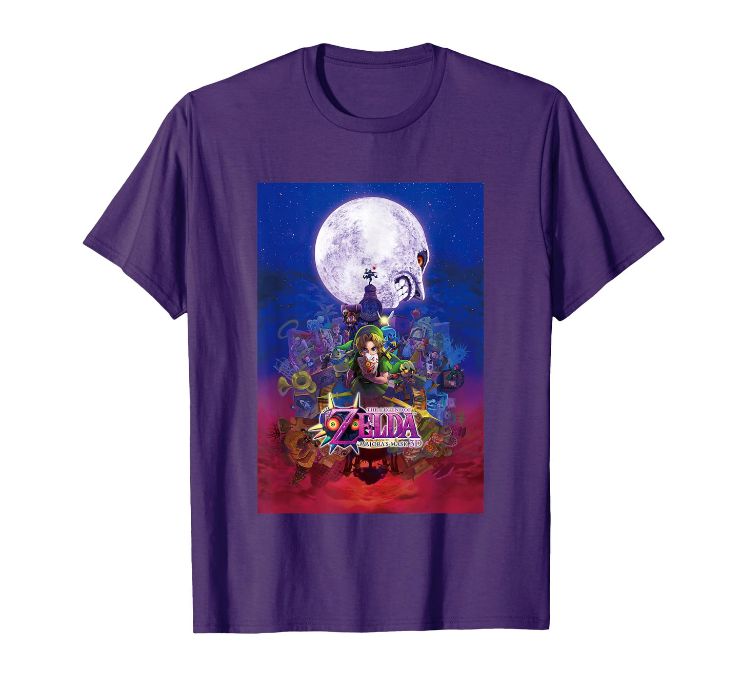 The Legend of Zelda Majora's Mask Gradient Distressed Poster T-Shirt