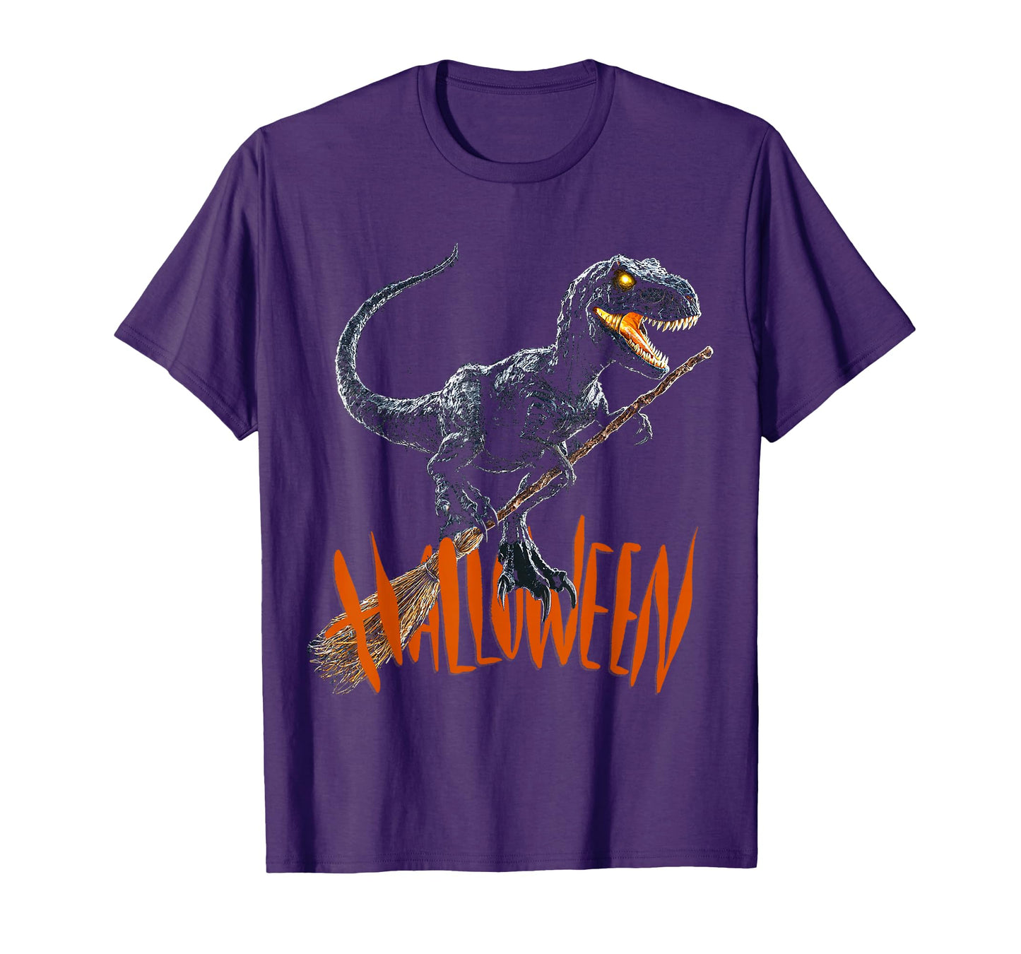 Halloween Dinosaur Witch Costume Fun T-Shirt