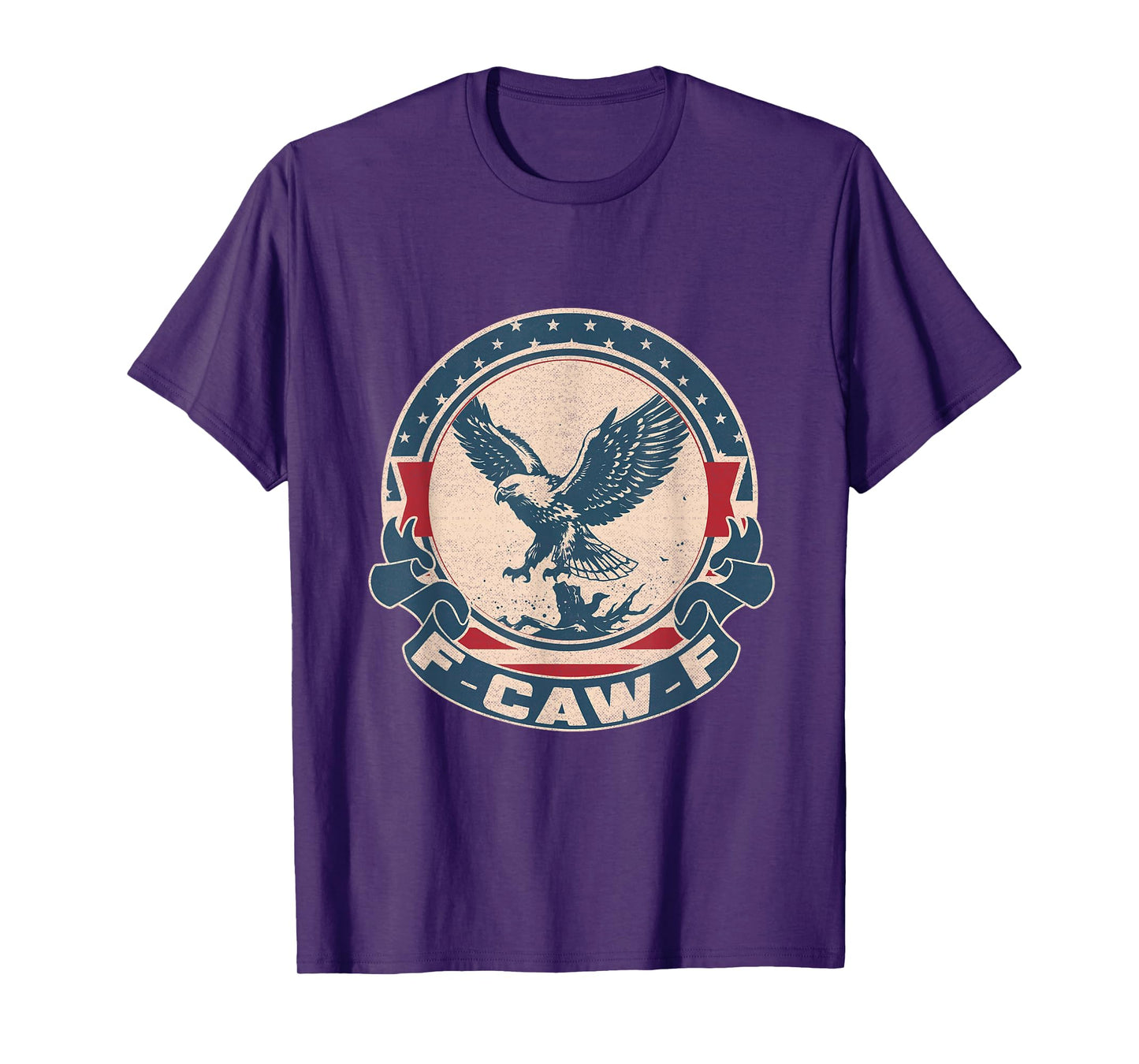 F-CAW-F Vintage Bald Eagle America T-Shirt