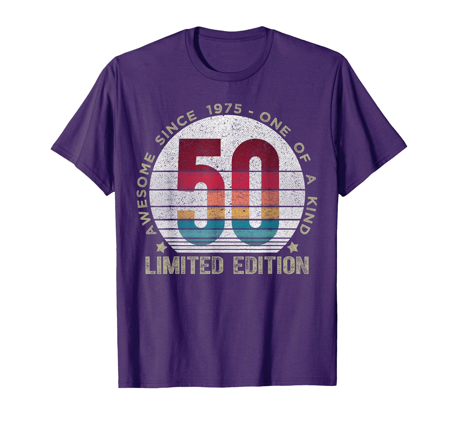 50 Year Old Gifts Vintage 1975 Limited Edition 50th Birthday T-Shirt