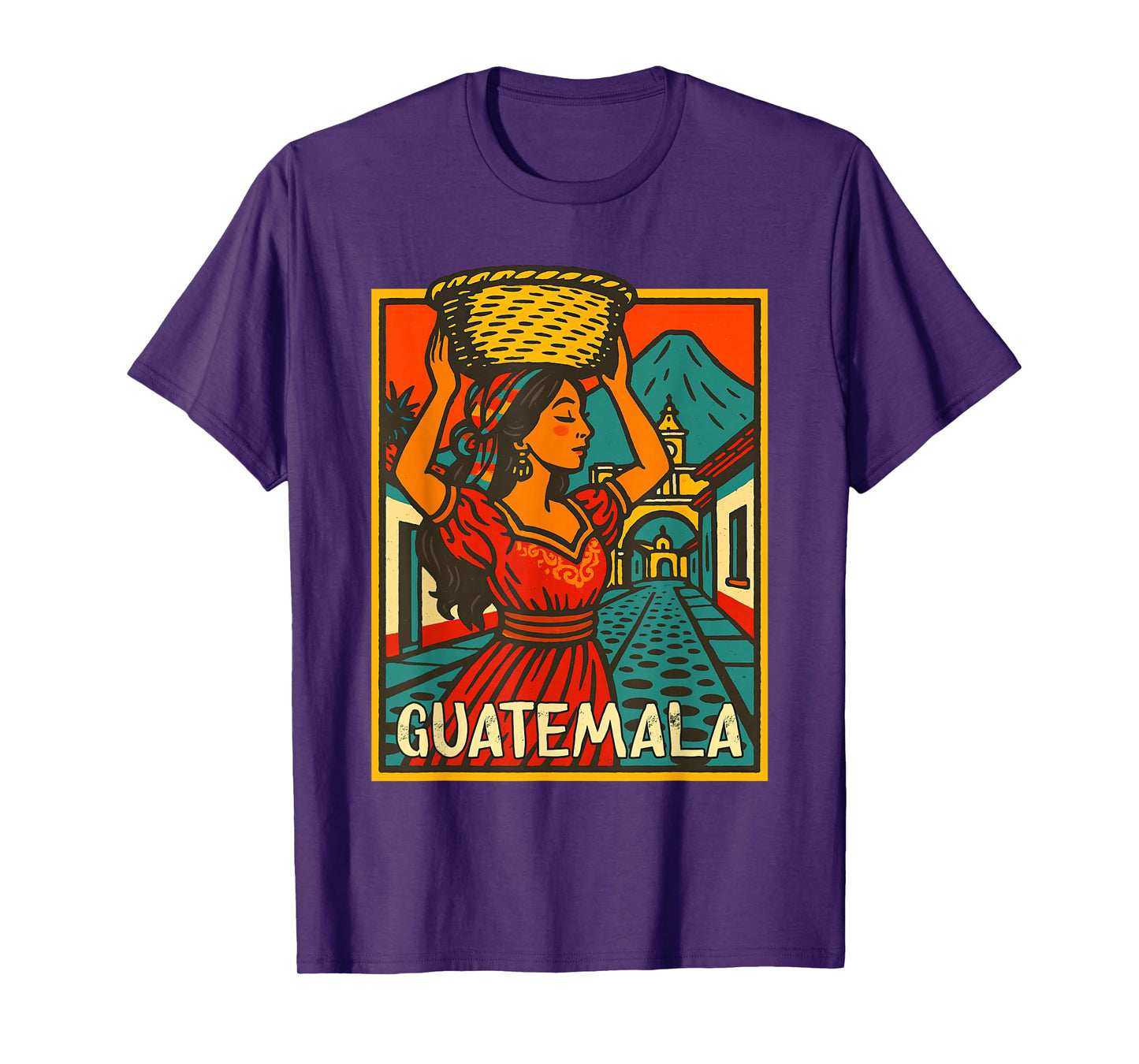 Guatemala Retro Comic Traveling Arco de Santa Catarina Trip T-Shirt
