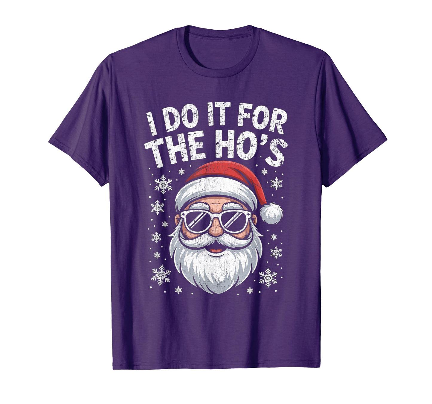 I Do It for The Ho's Funny Christmas Santa T-Shirt