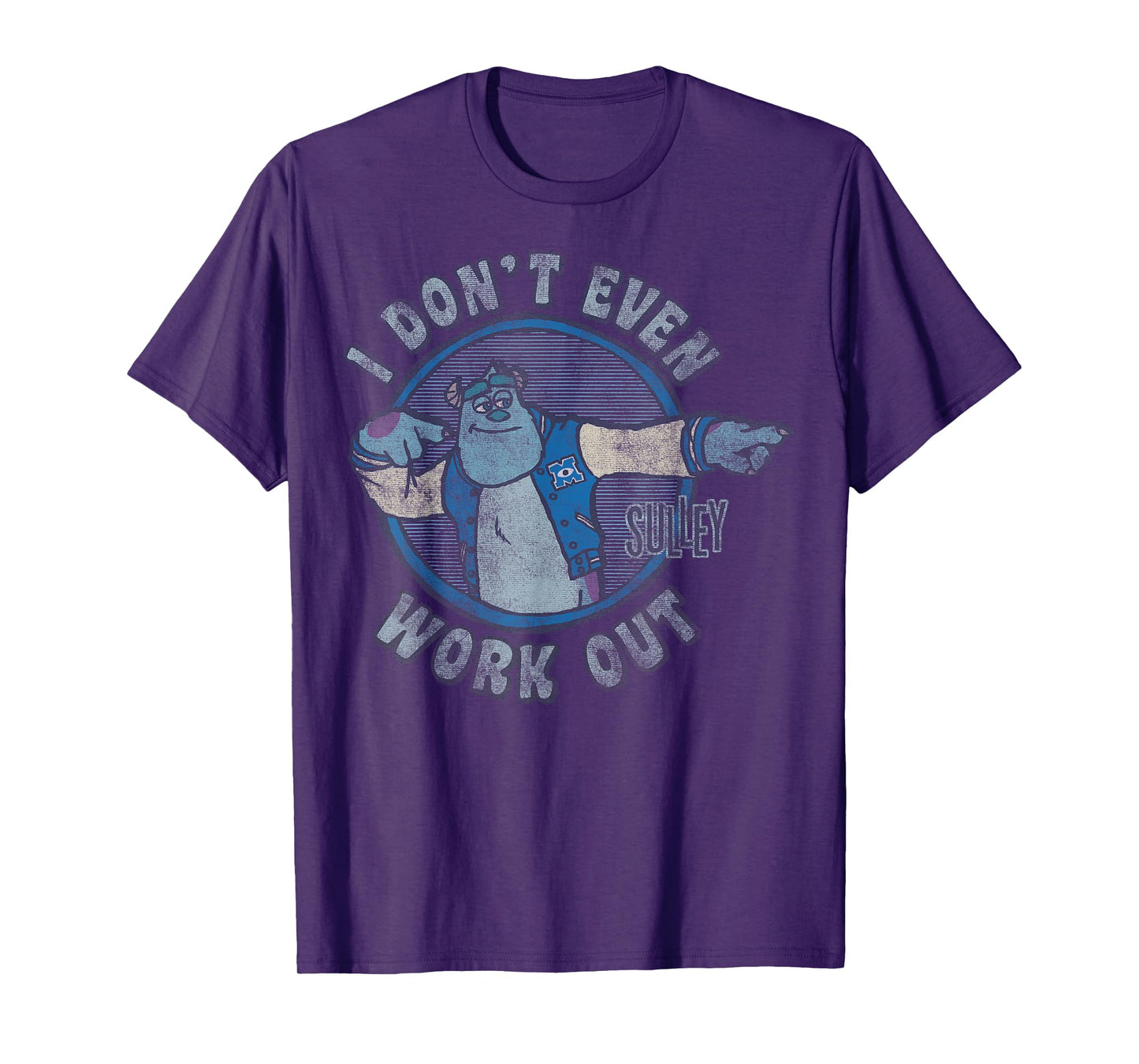 Disney Pixar Monsters Inc. Sulley Doesn't Even Workout T-Shirt