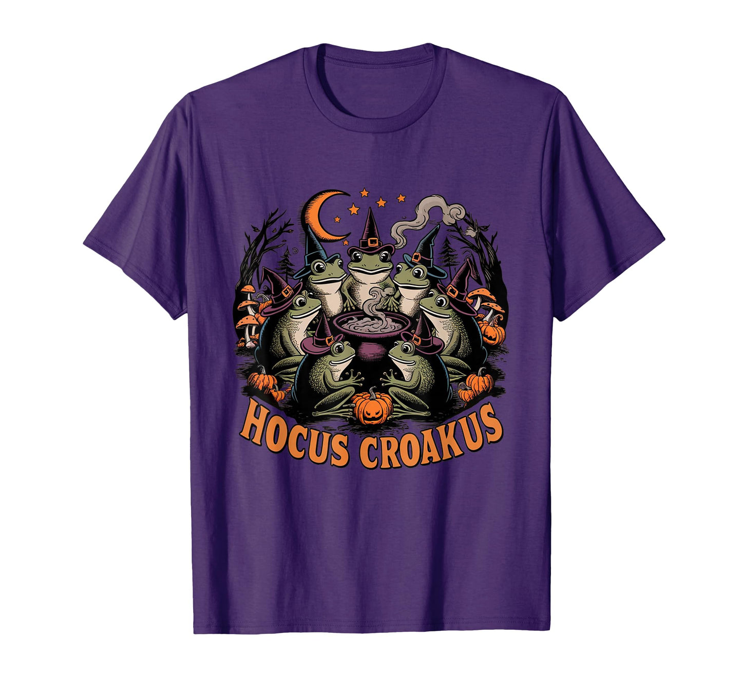 Hocus Croakus Frog Coven Funny Witch Halloween Spooky Animal T-Shirt