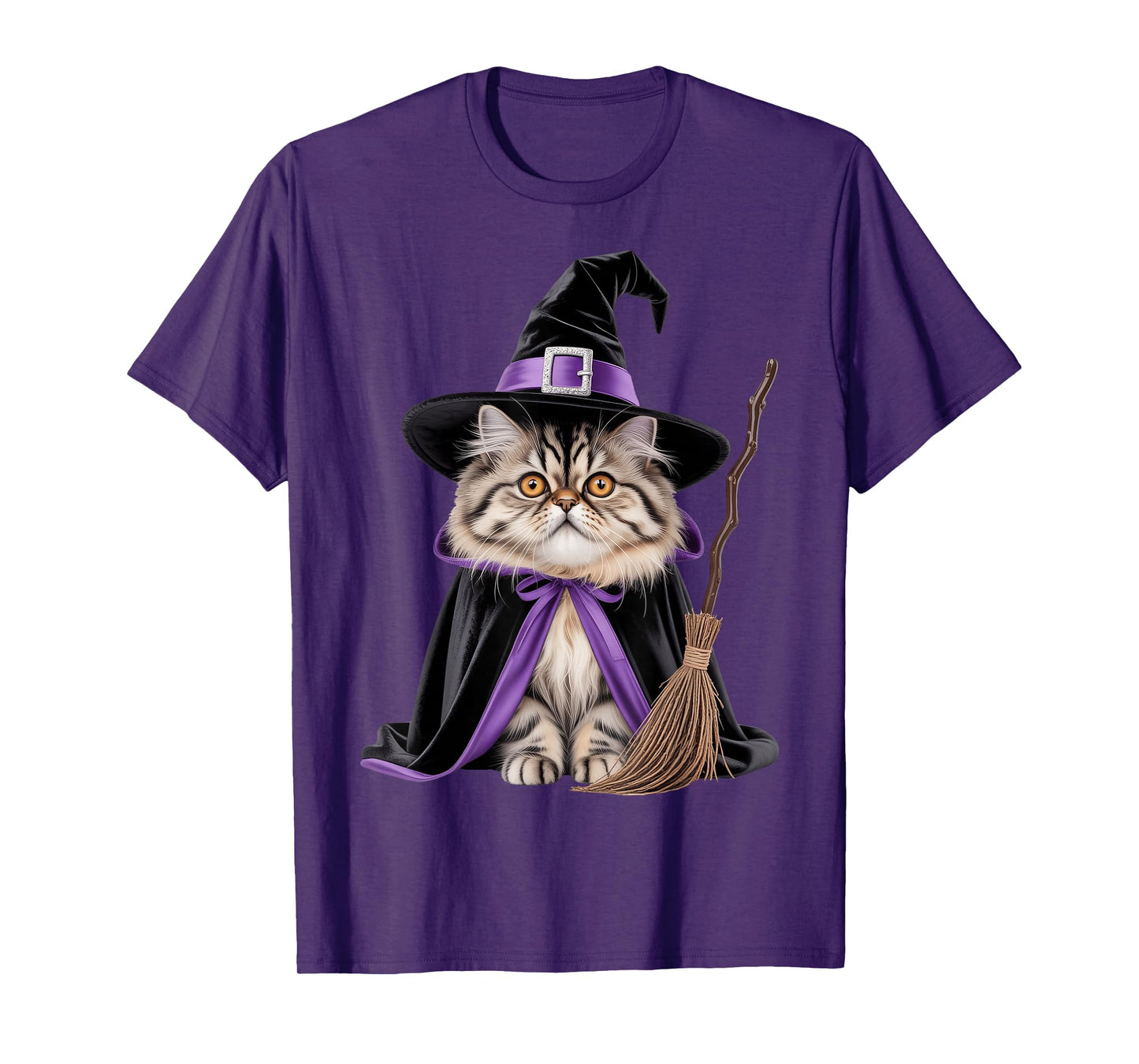 Cat Witch Halloween T-Shirt