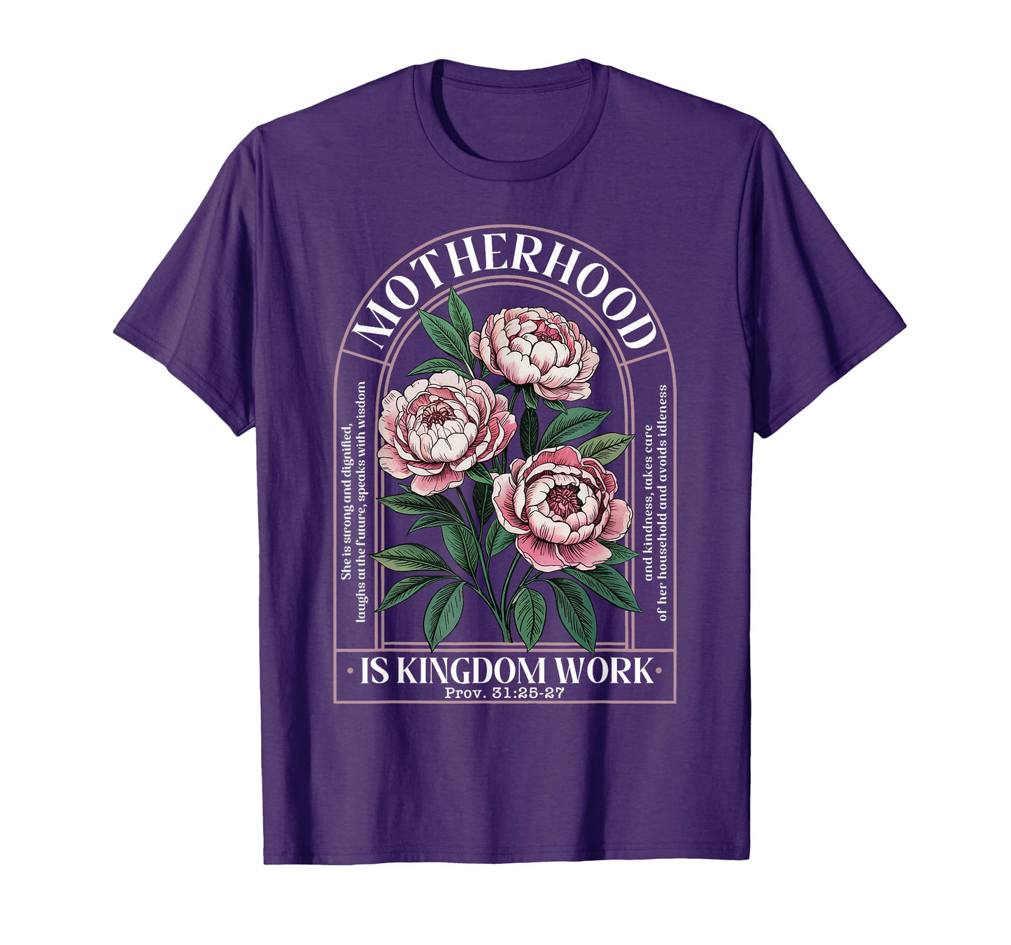Motherhood Is Kingdom Work Mothers Day Mom Jesus Christian T-Shirt