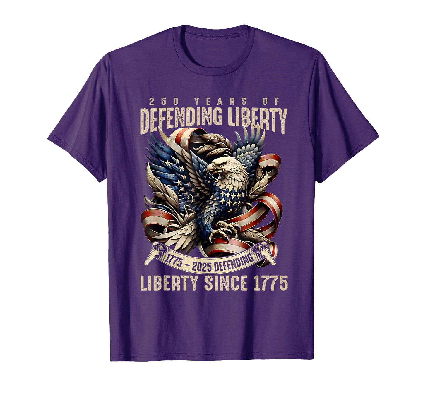 American Army 250th Anniversary Defending Liberty 1775 2025 T-Shirt