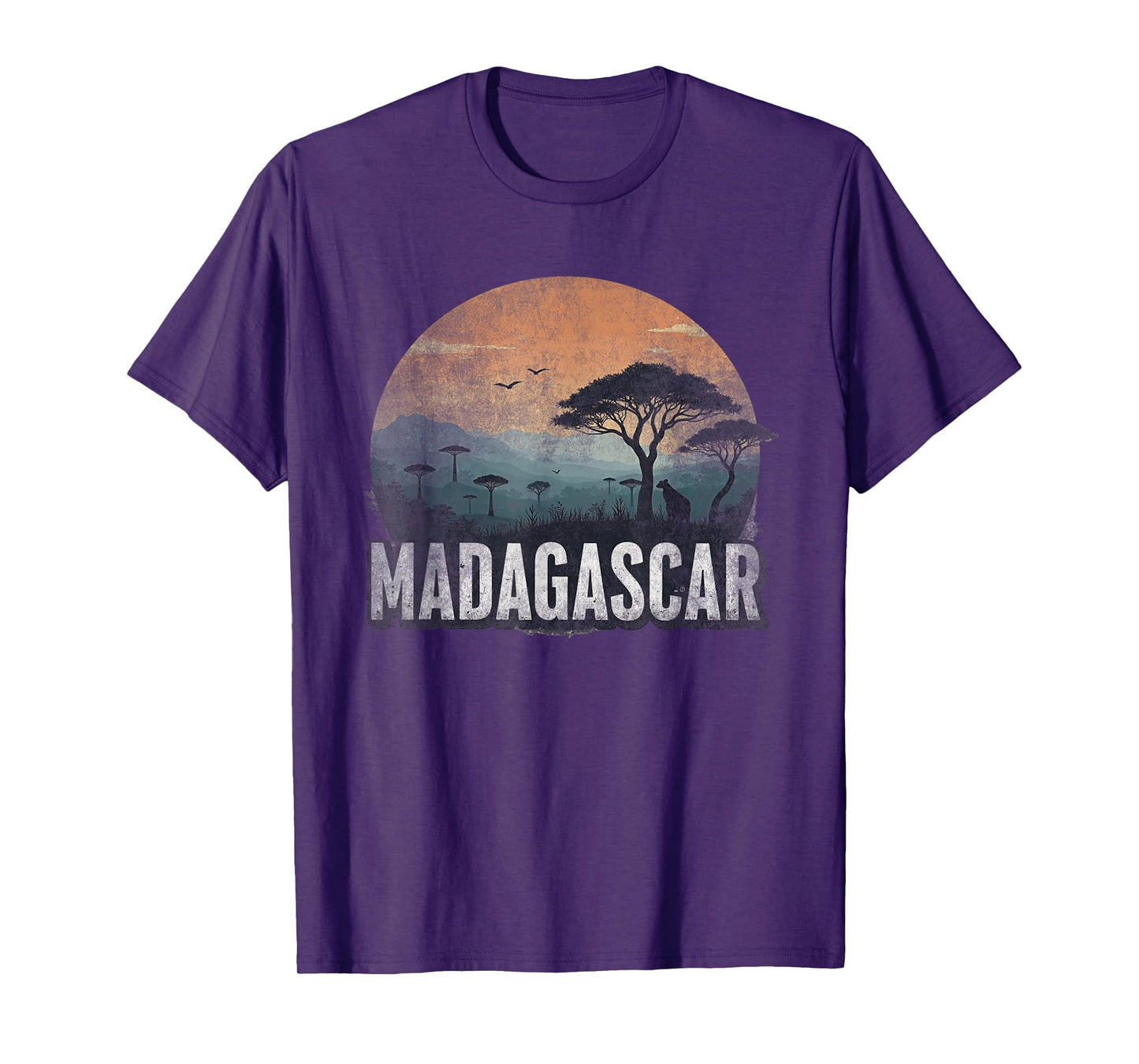 Retro Madagascar Landscape Vintage Souvenir T-Shirt