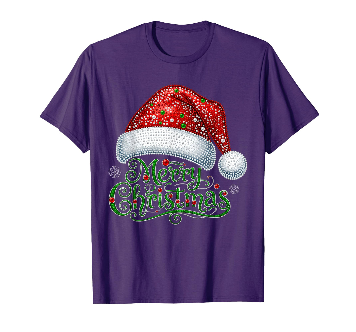 Merry Christmas Santa Hat Xmas Family Matching Pajama T-Shirt
