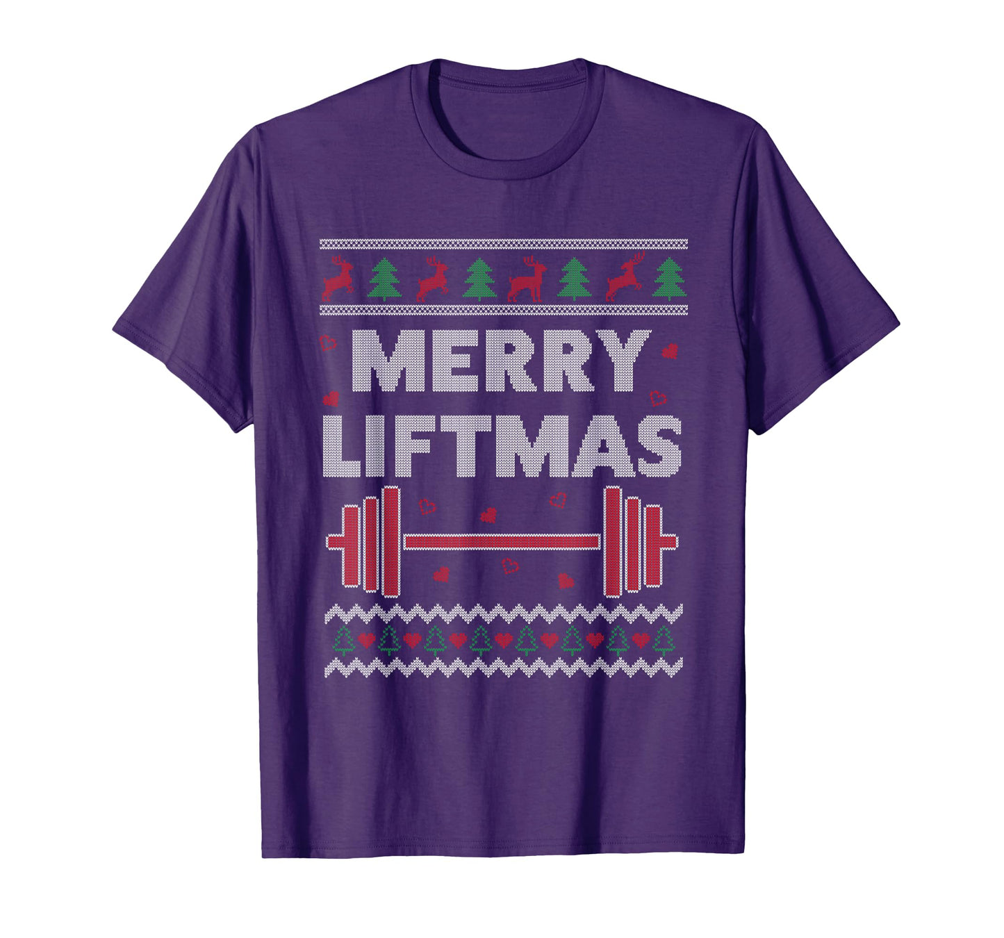 Merry Liftmas Ugly Christmas Gym Workout Funny Fitness T-Shirt