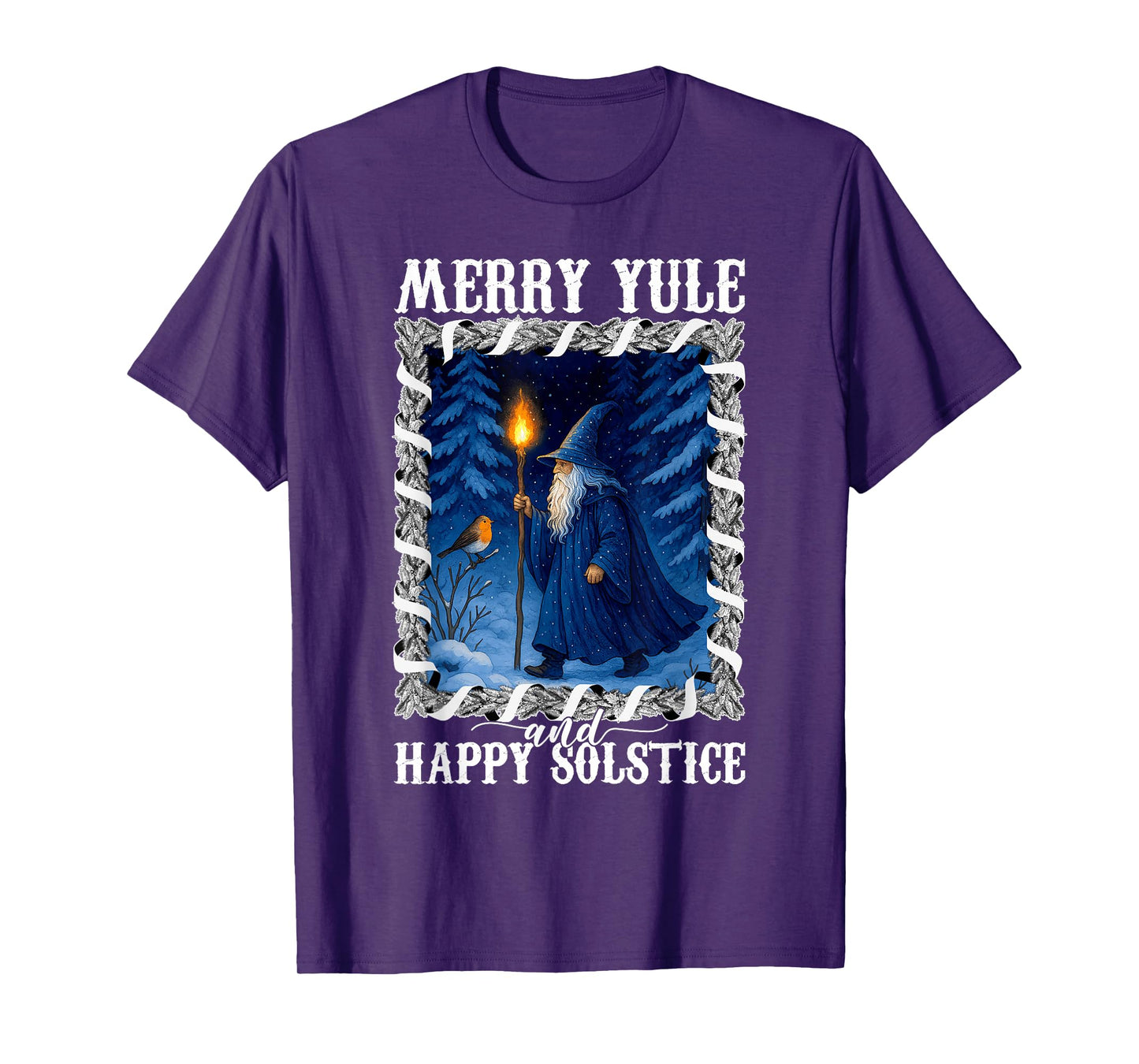 Mery Yule and Happy Solstice Winter Solstice Christmas Women T-Shirt
