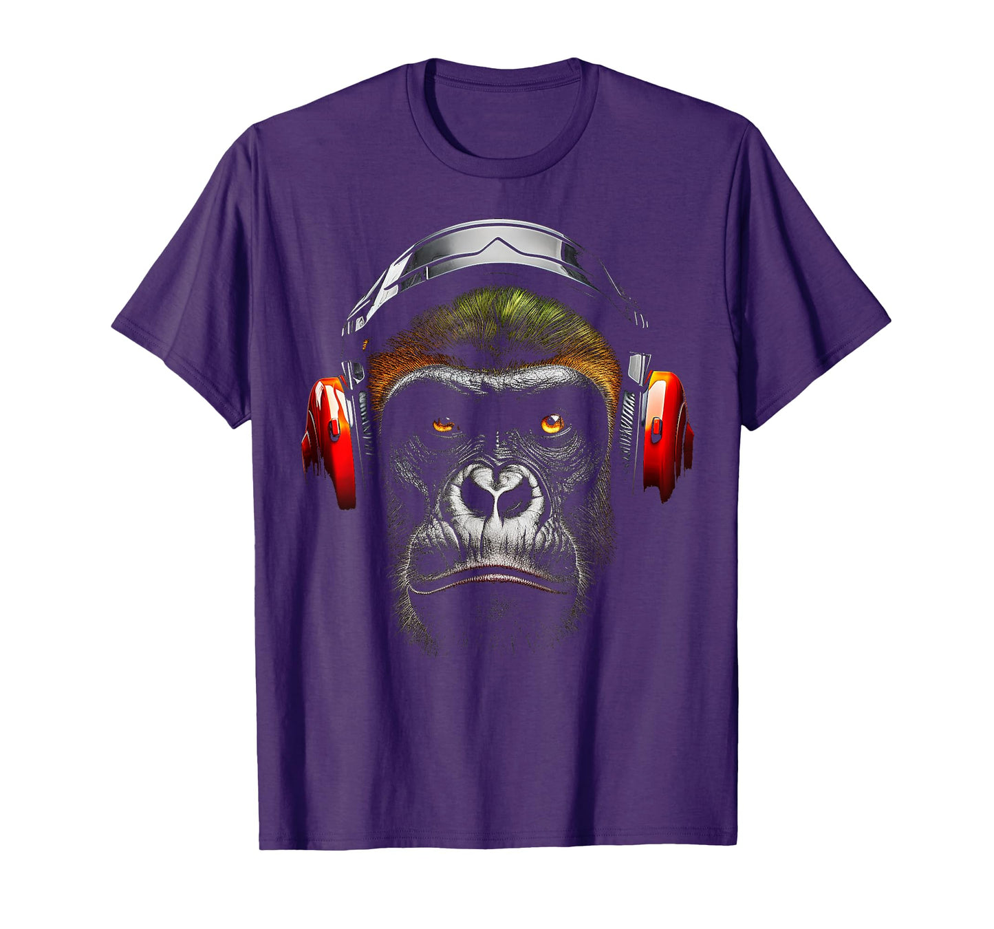 Gorilla Drawing Animal Headphones Artwork Gorilla T-Shirt