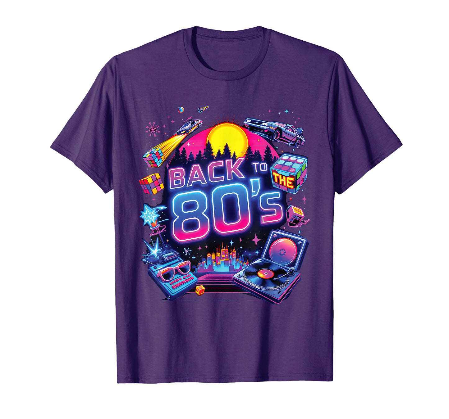 Back To The 80's Retro Vibrant Throwback Celebration T-Shirt