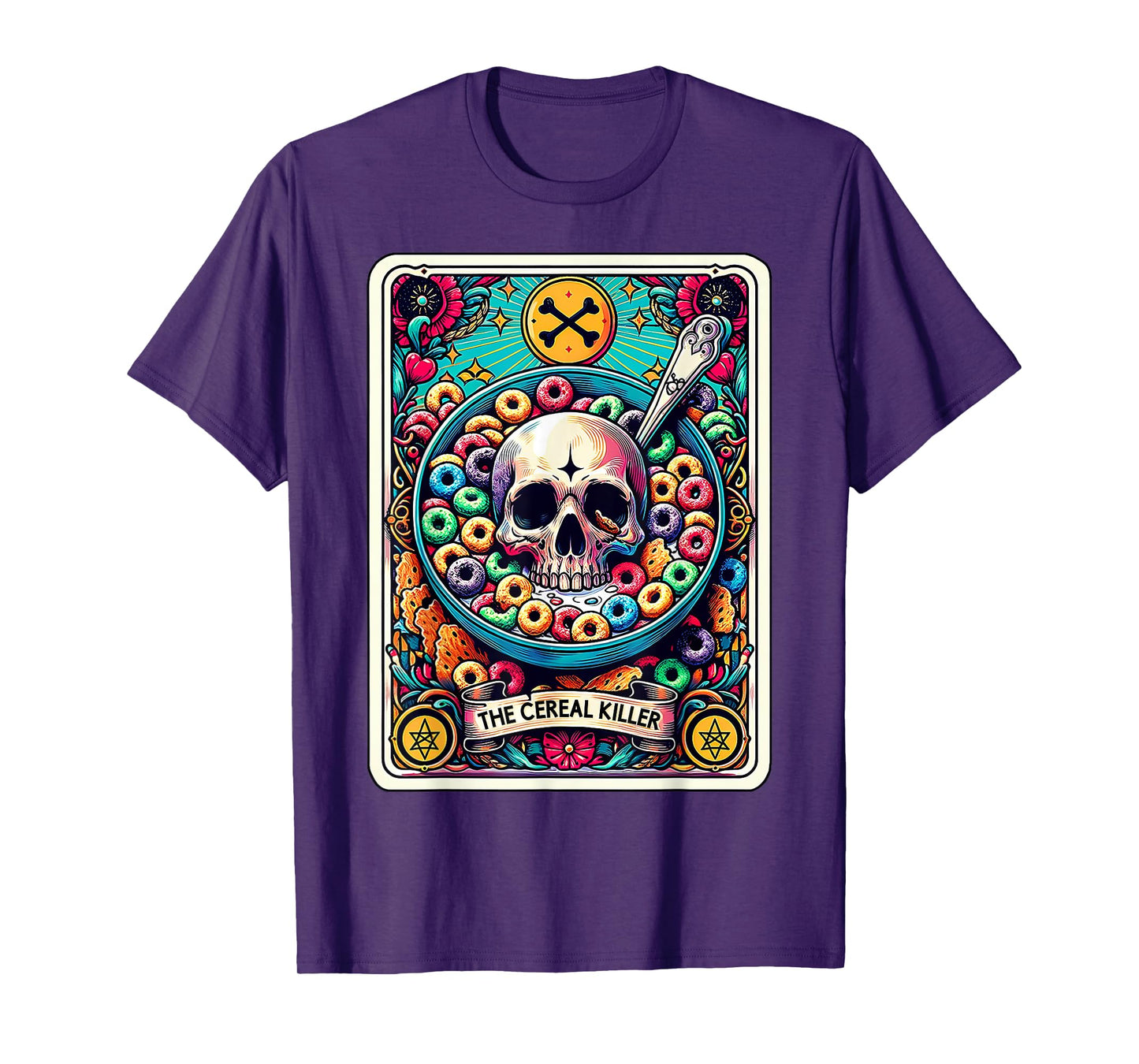 The Cereal Killer Funny Tarot Card T-Shirt