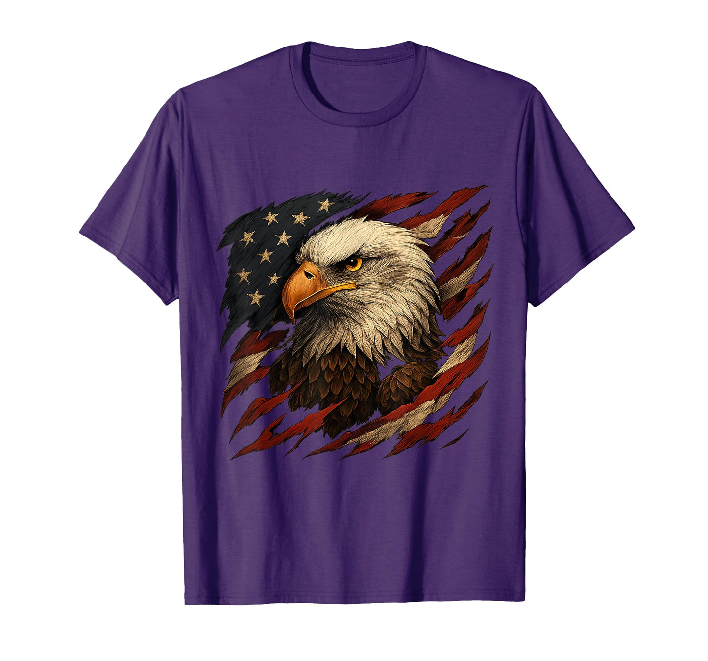 American Bald Eagle, American flag, Vintage USA Flag T-Shirt