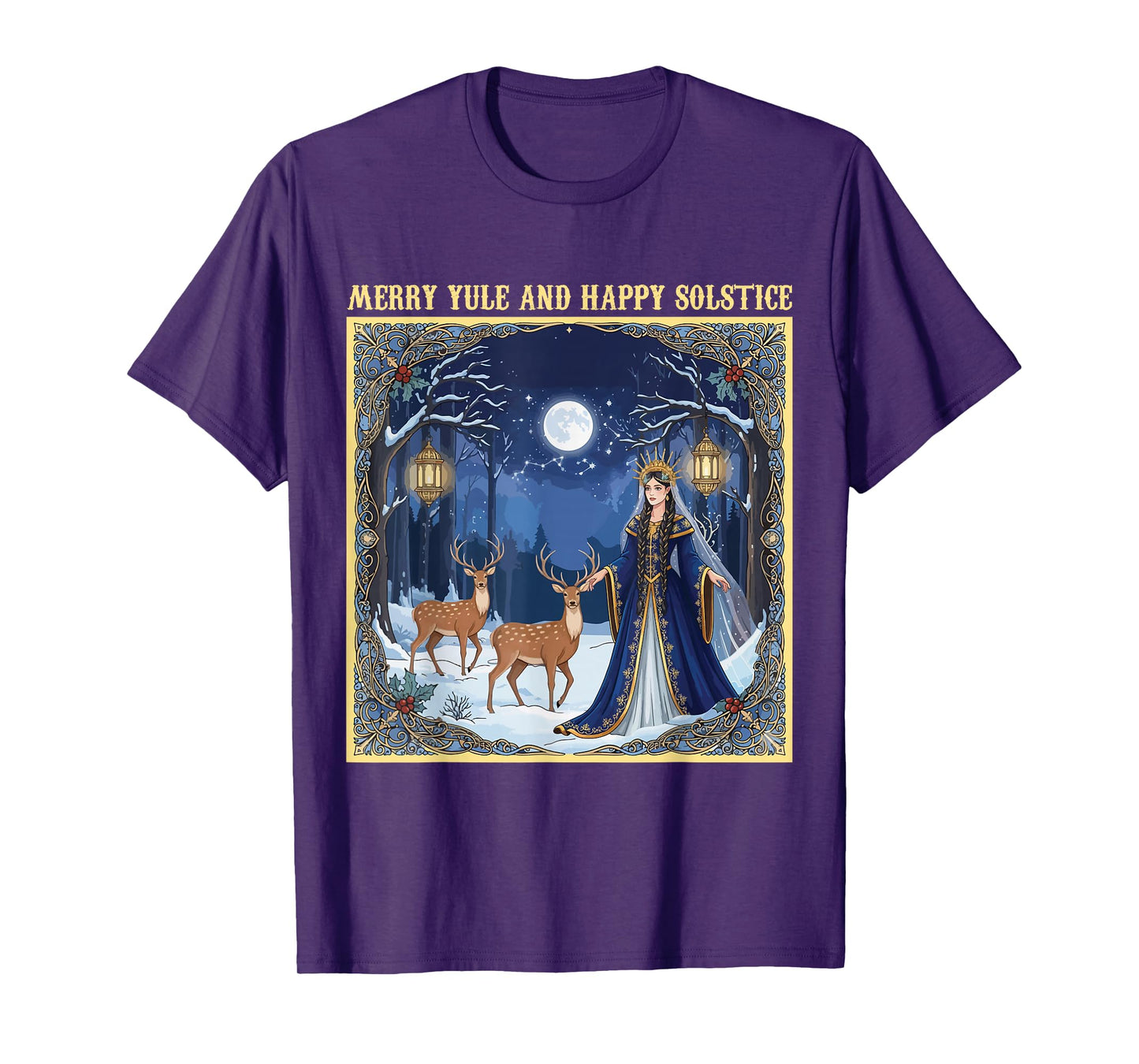 Merry Yule and Happy Solstice Yuletide Season Christmas T-Shirt