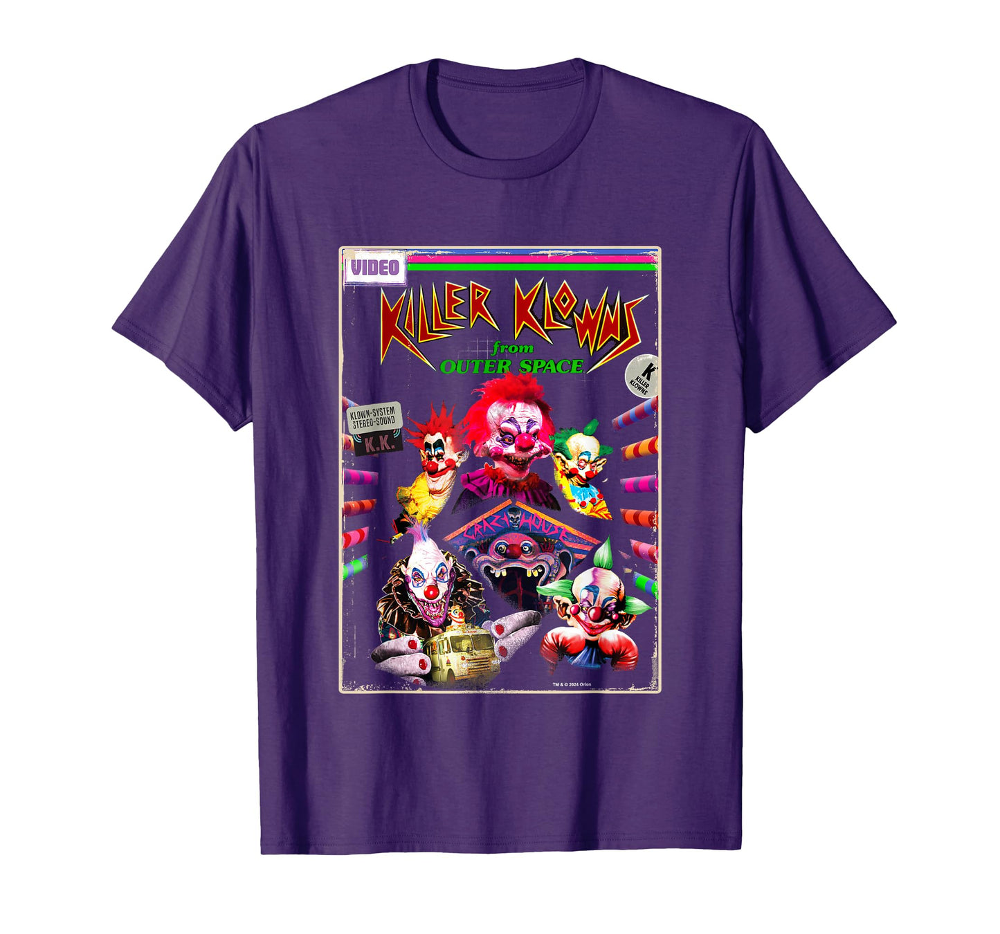 Killer Klowns from Outer Space Klown System Retro Poster T-Shirt