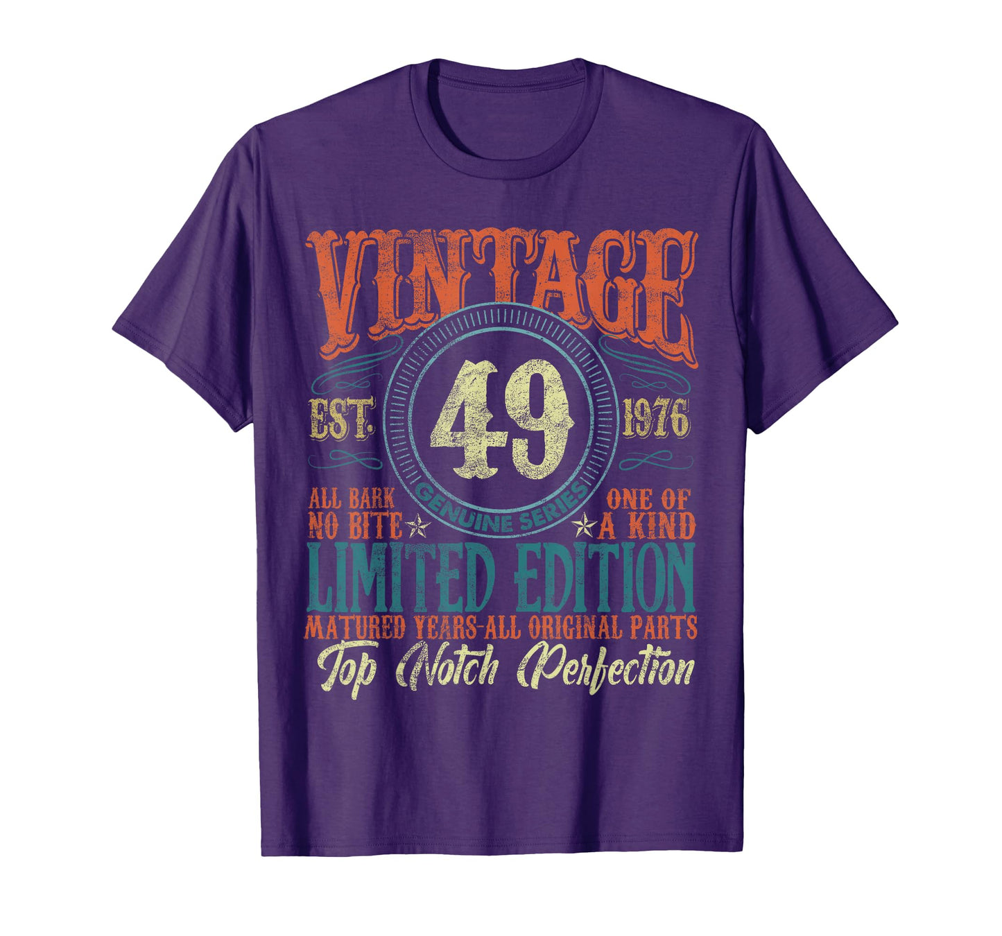 49 Year Old Gifts Vintage 1976 Limited Edition 49th Birthday T-Shirt