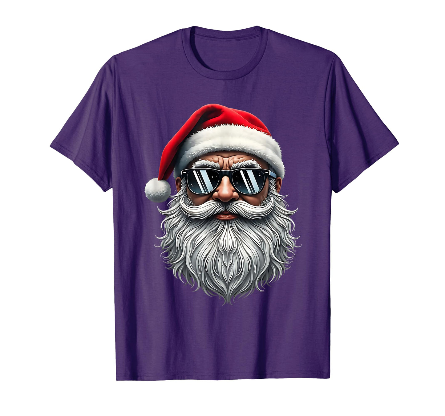 Santa Face Retro Sunglasses Christmas Xmas Men Women Kids T-Shirt