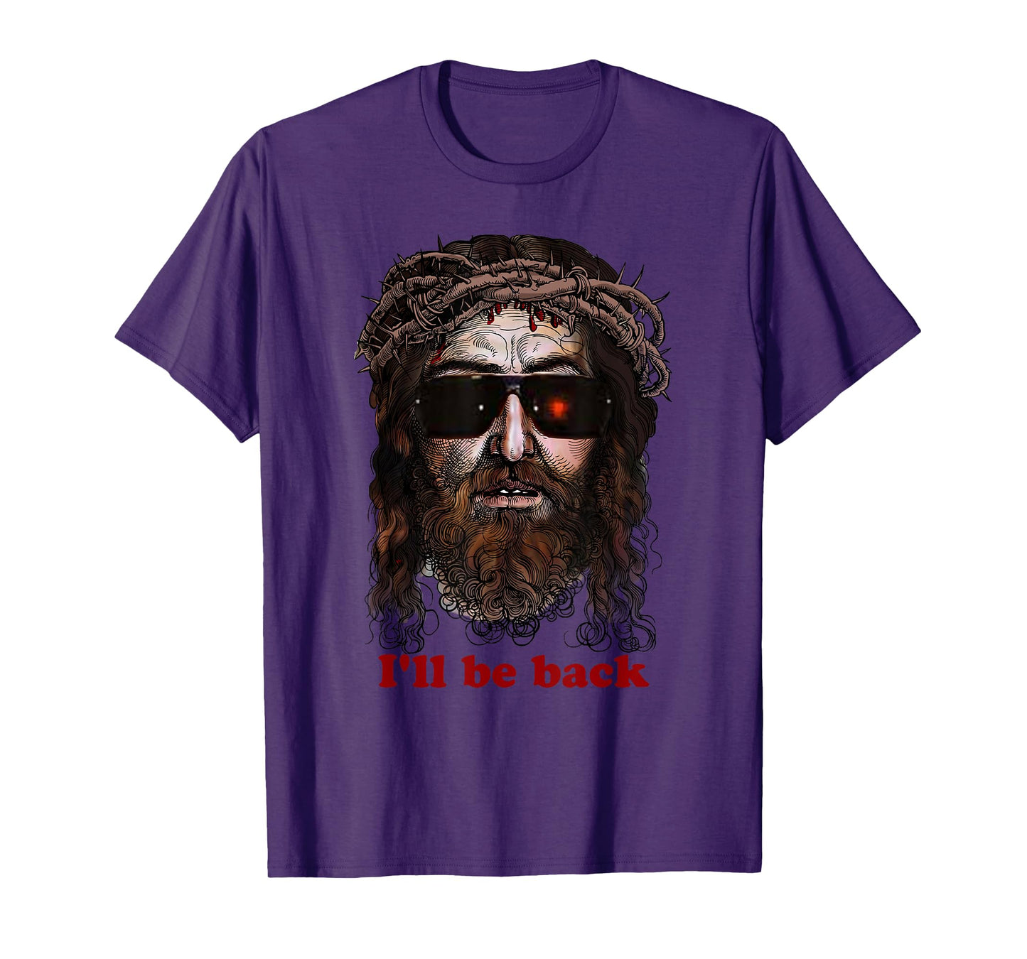 Skynet Jesus In Sunglasses I'll Be Back Tee Shirt T-Shirt