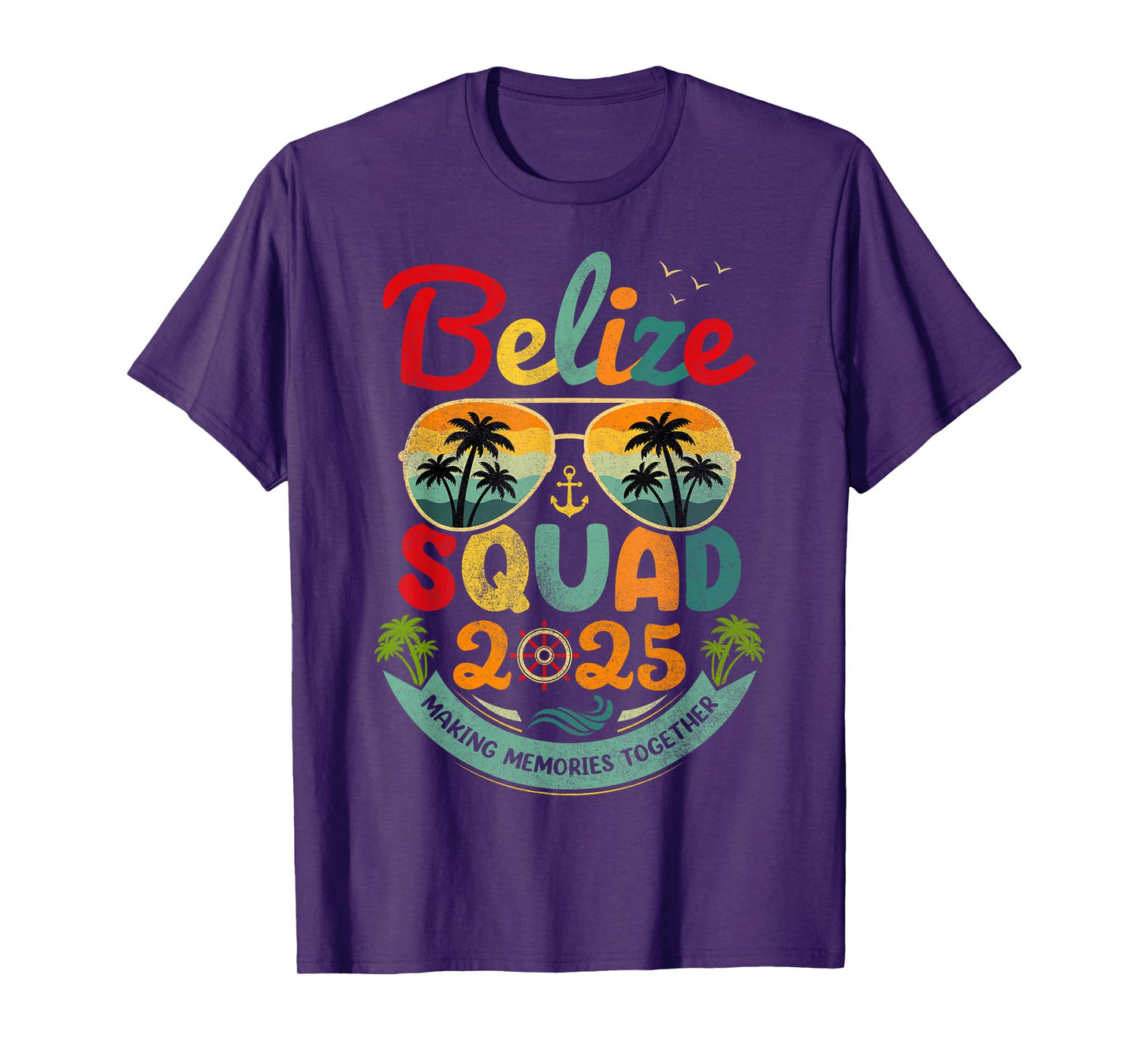 Belize Squad 2025 Tropical Beach Vacation Vintage Belize T-Shirt