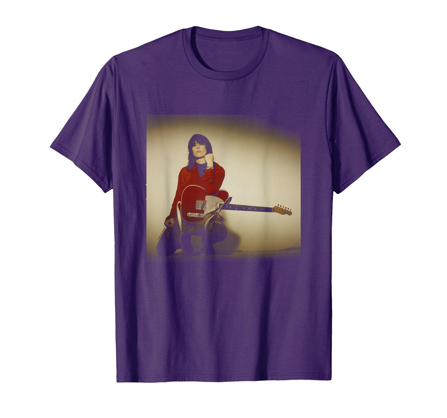 The Pretenders Chrissie Hynde Guitar Shoot By Simon Fowler T-Shirt