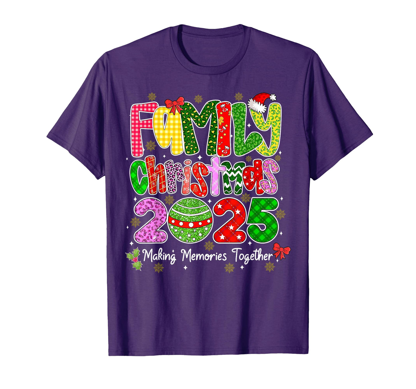 Matching Family Christmas 2025 Team Santa Elf Squad Outfit T-Shirt