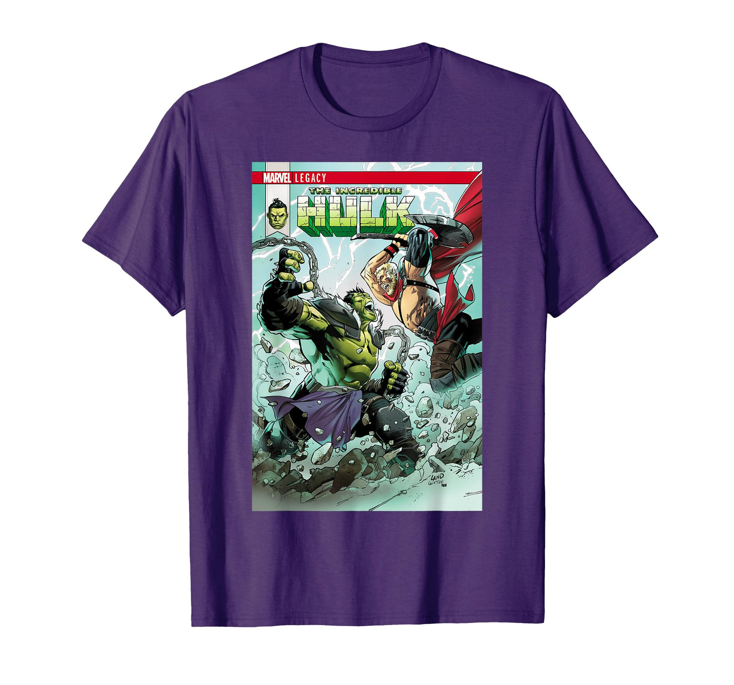 Marvel The Incredible Hulk vs The Mighty Thor Comic T-Shirt T-Shirt