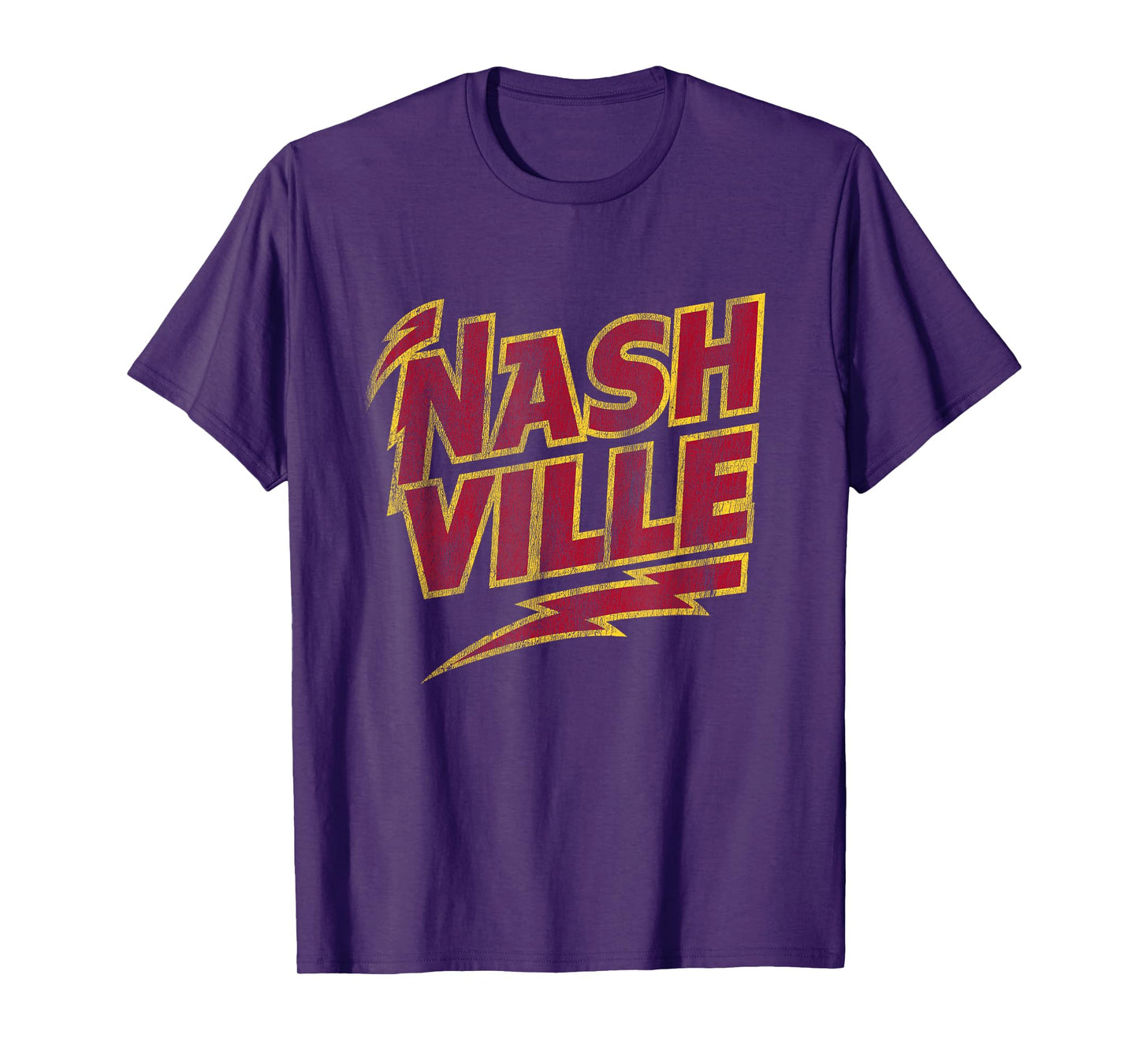 Vintage Nashville Music City Country Rock Retro Concert Tee T-Shirt