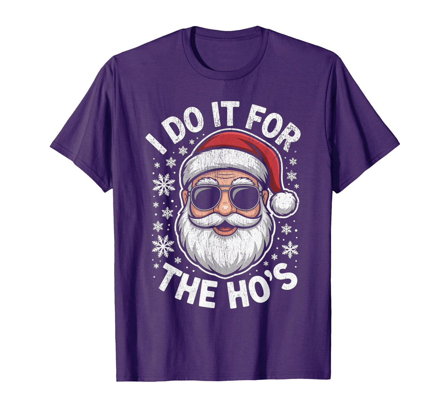 I Do It for The Ho's Funny Christmas Santa T-Shirt