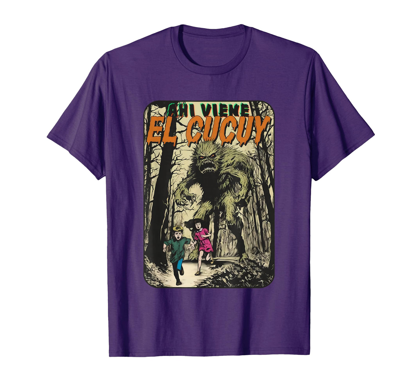 Aqui Viene El Cucuy Scary Monster Folklore Halloween T-Shirt
