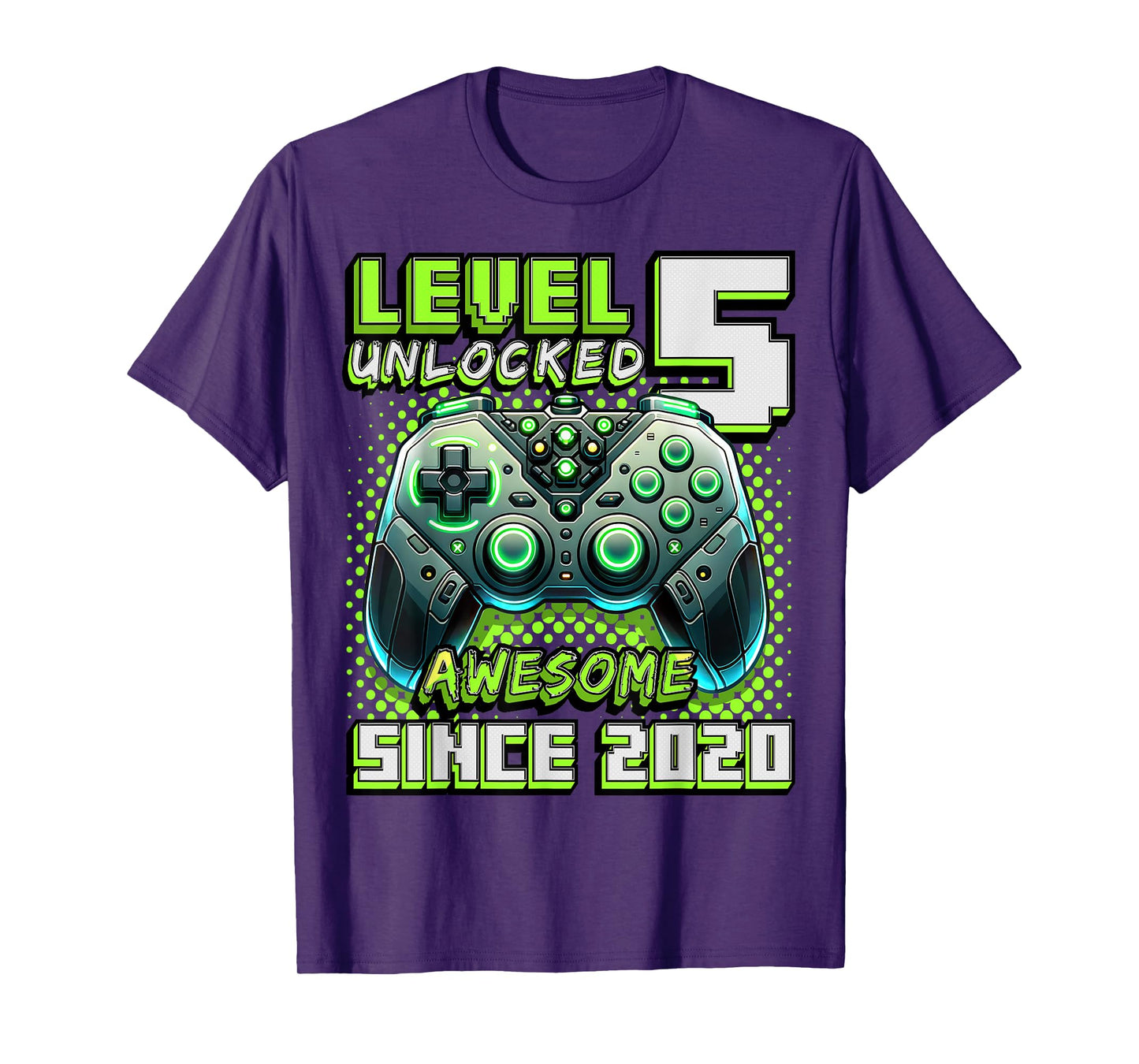 5th Birthday Boy Level 5 Gamer 5 Year Video Game Party T-Shirt