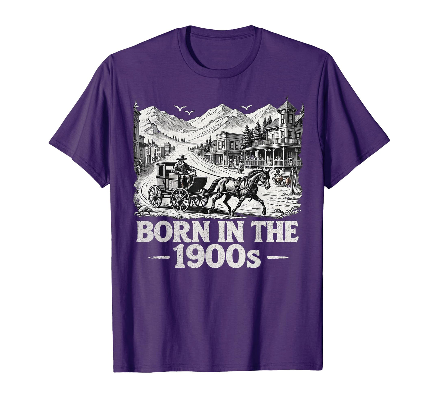 Born in The 1900s Funny Graphic Vintage Gift for Old People T-Shirt