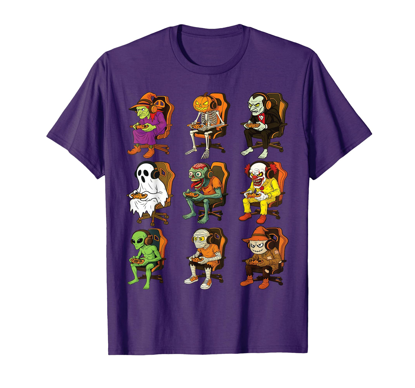 Halloween Gamer Squad Video Game Gaming Gamers T-Shirt