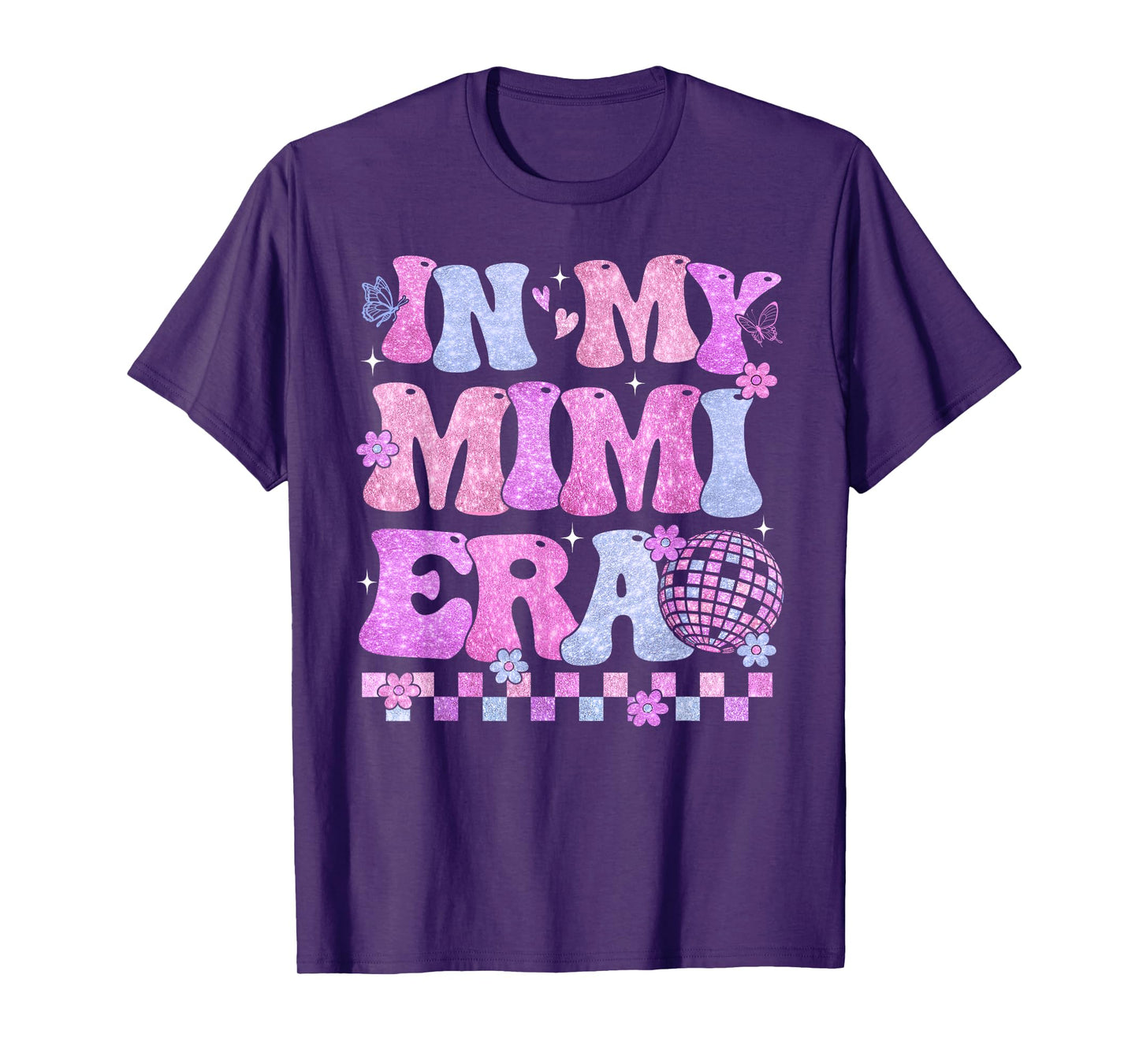In My Mimi Era Groovy Retro Mothers Day Disco Ball Women T-Shirt