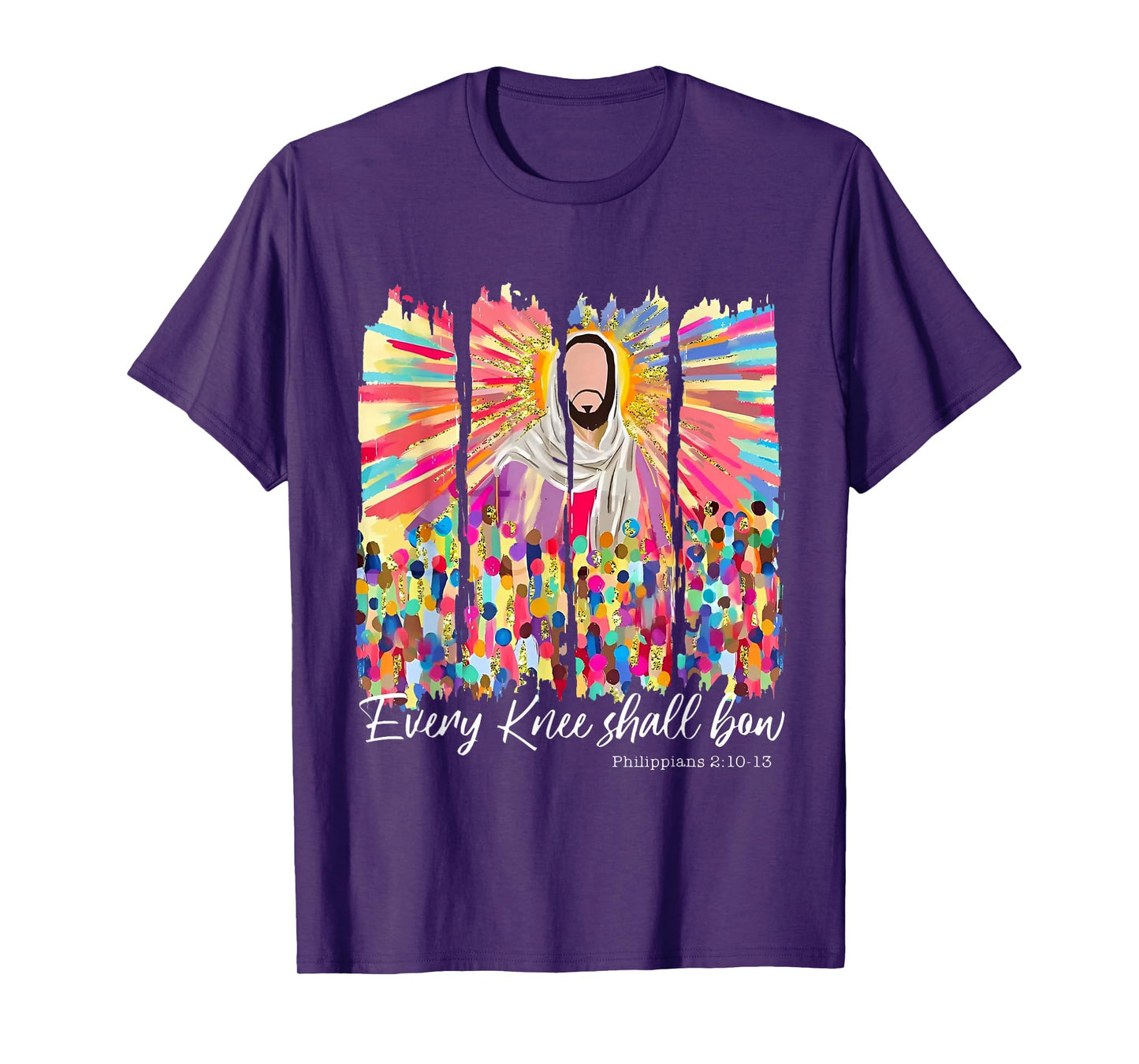 Every Knee Shall Bow God Faith Jesus Christian T-Shirt