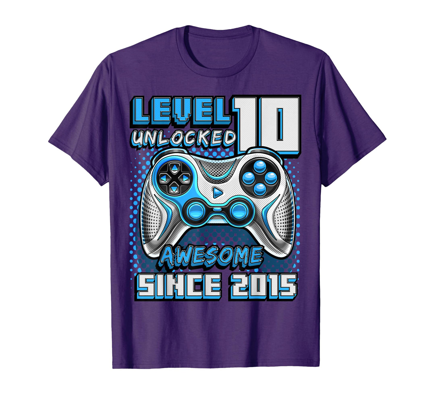 10th Birthday Boy Level 10 Gamer 10 Year Video Game Party T-Shirt