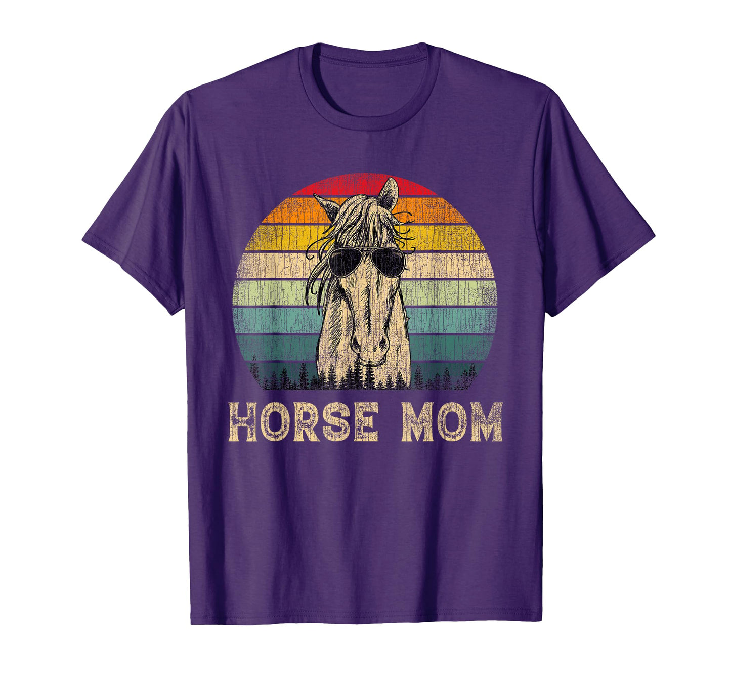 Vintage Horse Mom Horse Lovers Mommy Mother's Day T-Shirt