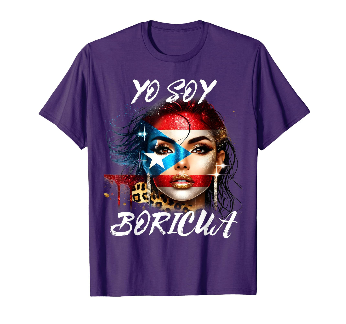 Puerto Rican Women Yo Soy Boricua Puerto Rico Flag Hispanic T-Shirt