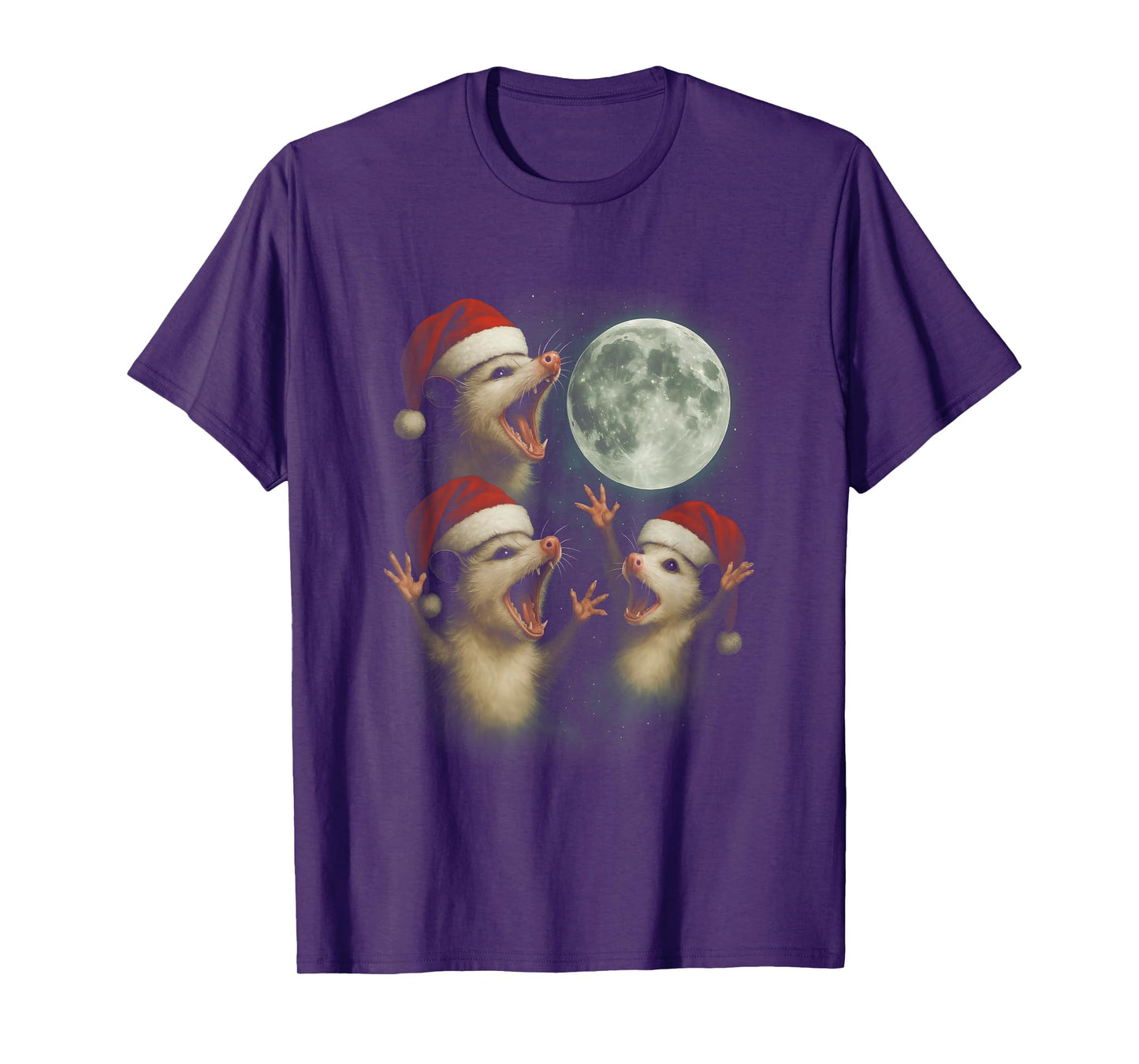 Funny Christmas Opossum Bootleg T-Shirt