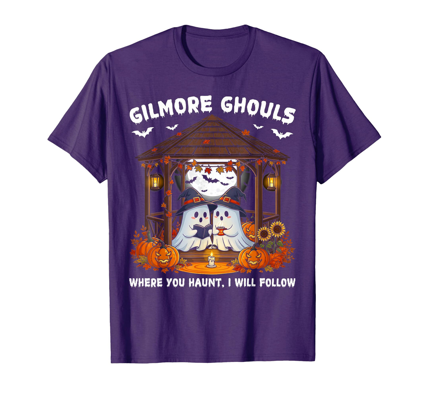 Gilmore Ghouls Where You Haunt I Will Follow Halloween Ghost T-Shirt