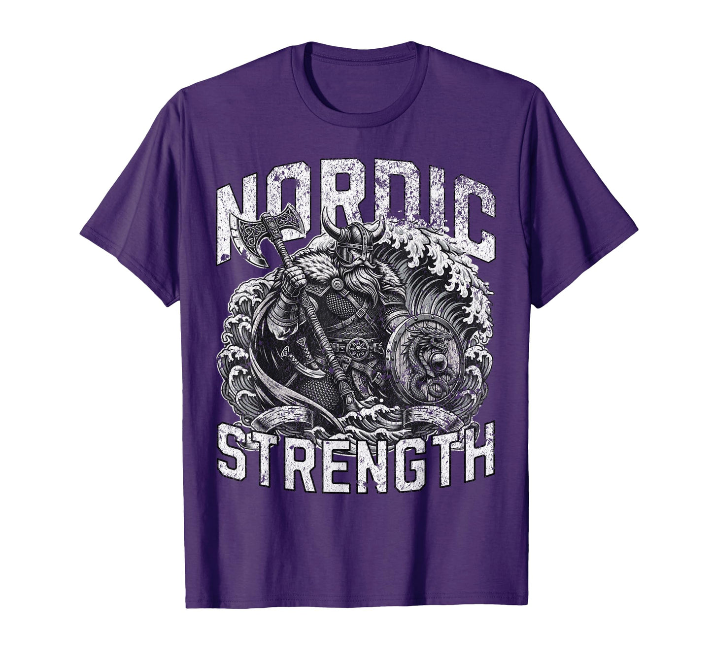 Nordic Strength Viking Warrior Vintage Men Women T-Shirt