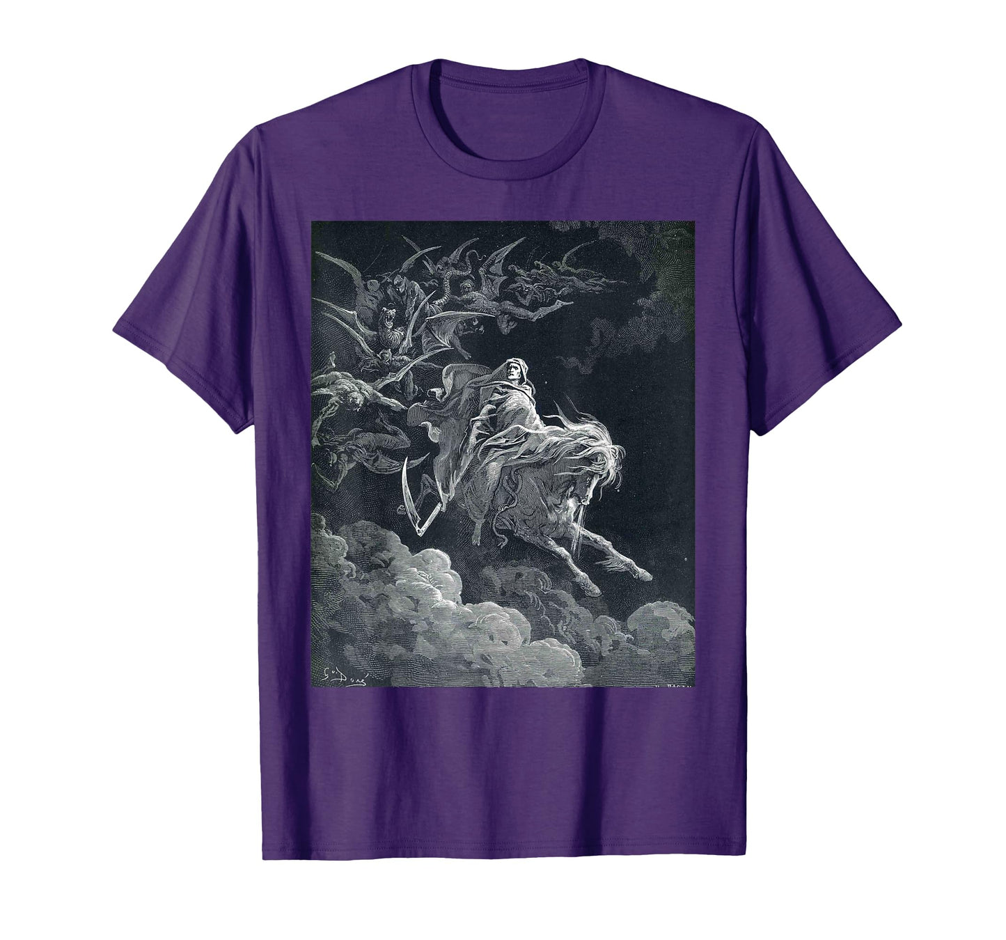 Gustave Dore The Vision of Death Print T-Shirt