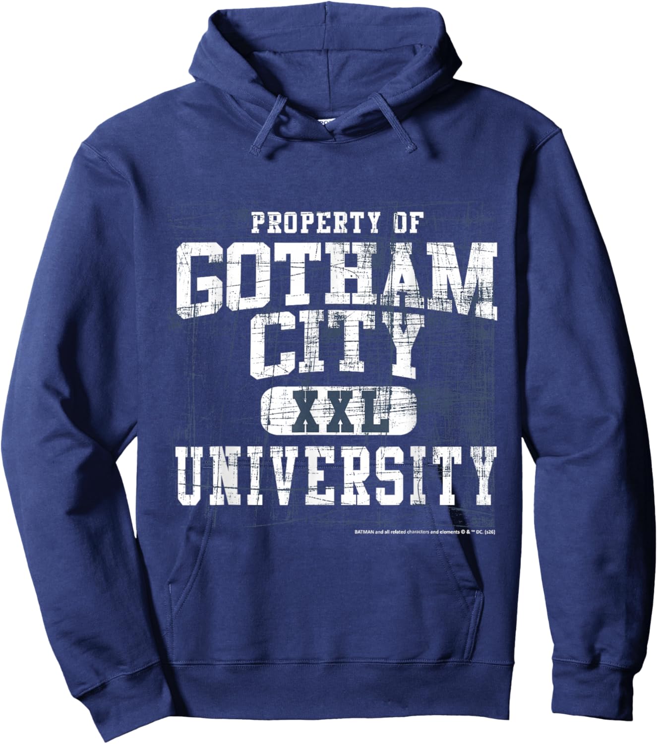 Property of Gotham City XXL University Theme T-Shirt - Hoodie | Navy