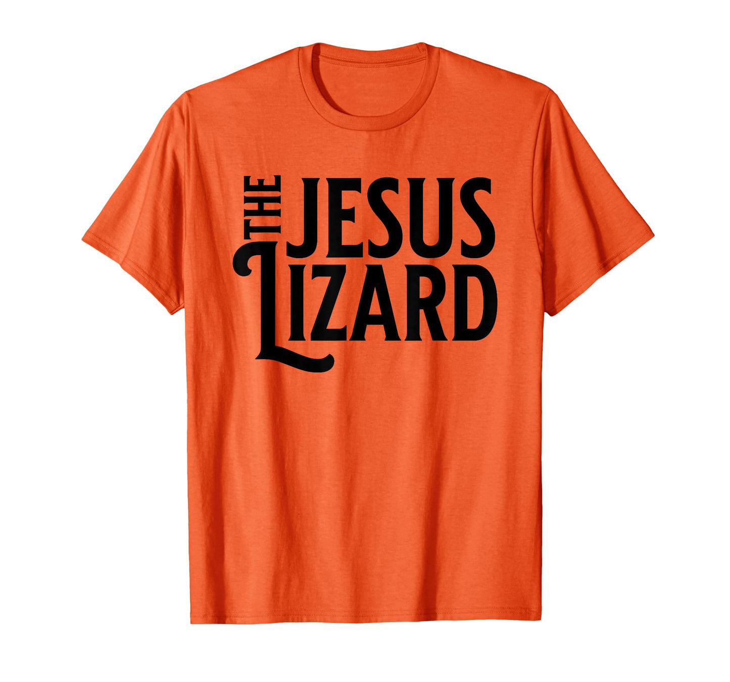 The Jesus Lizard Black Retro Vintage Text On T-Shirt