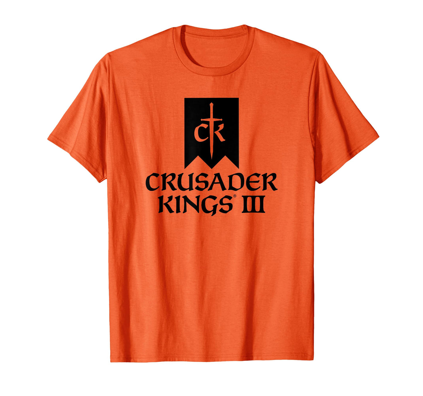 Crusader Kings III game logo black T-Shirt