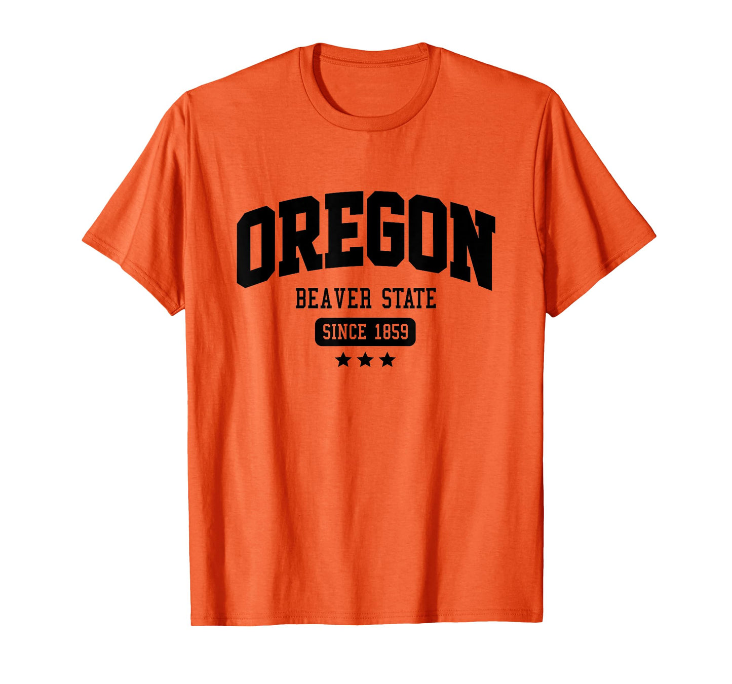 Vintage Oregon Beaver State Athletic Black Text T-Shirt