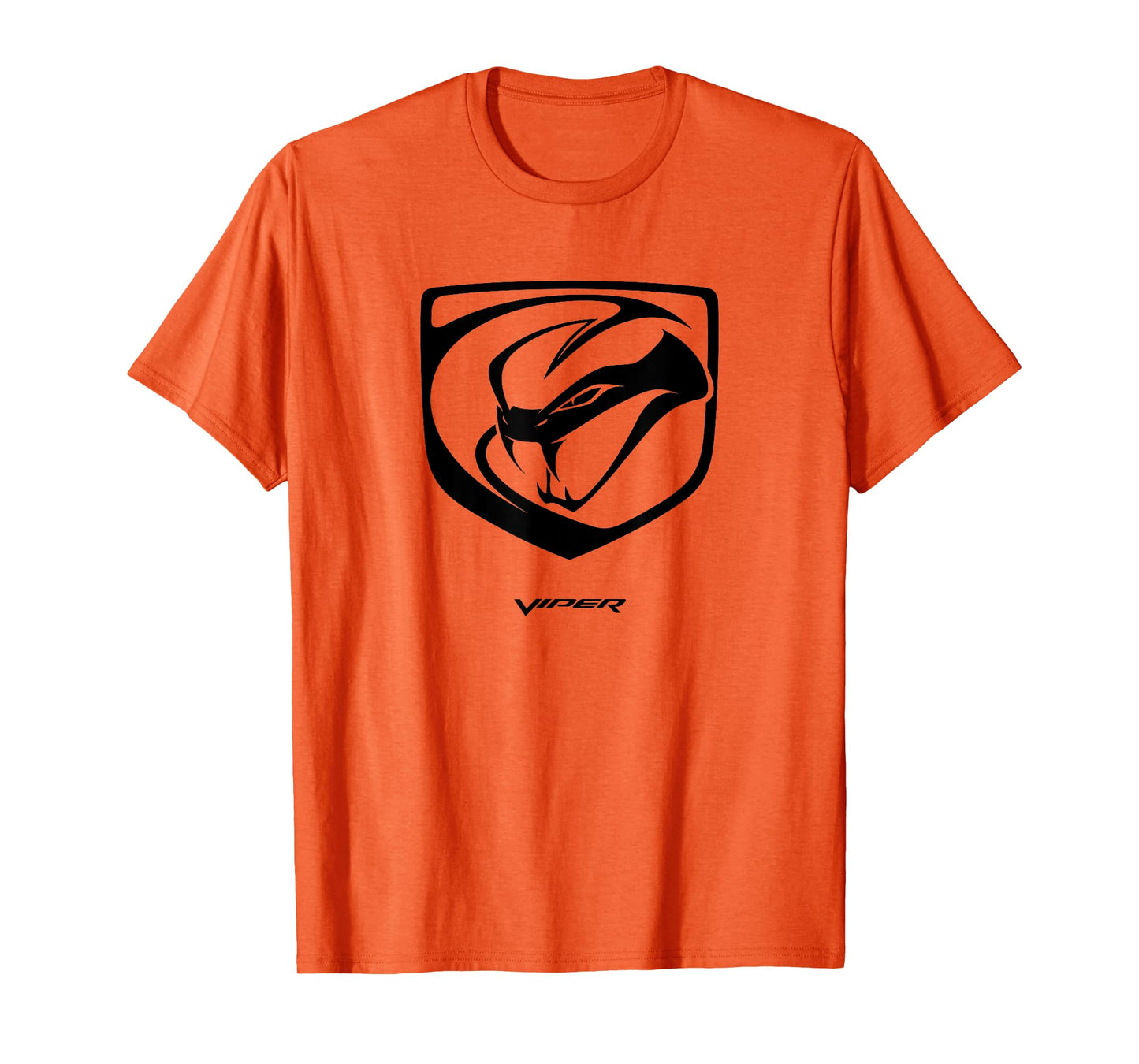 Dodge Men's Grey Viper Logo T-Shirt, Small, Short Sleeve, Classic Fit